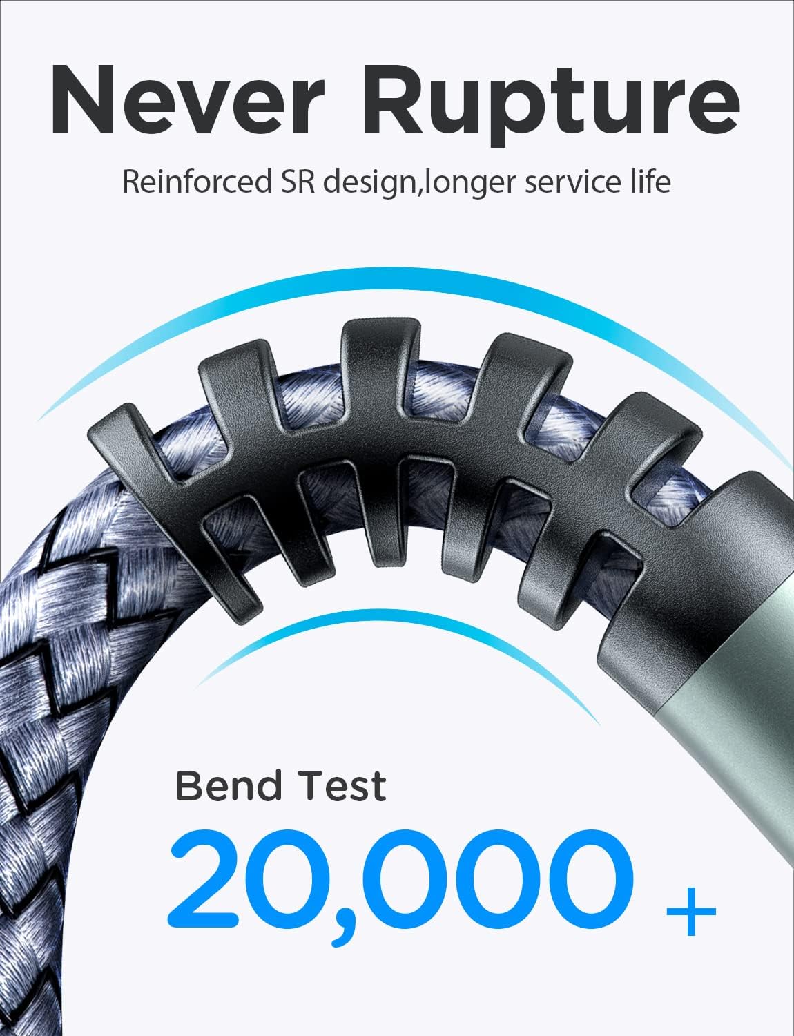 AINOPE 2 Pack USB Extensions Cable High Speed USB 3.0 Extension Cord Type A Male to Female Sturdy Braided Material Fast Data Transfer Compatible with USB Keyboard,Mouse,Flash Drive,Grey,1.5FT+1.5FT