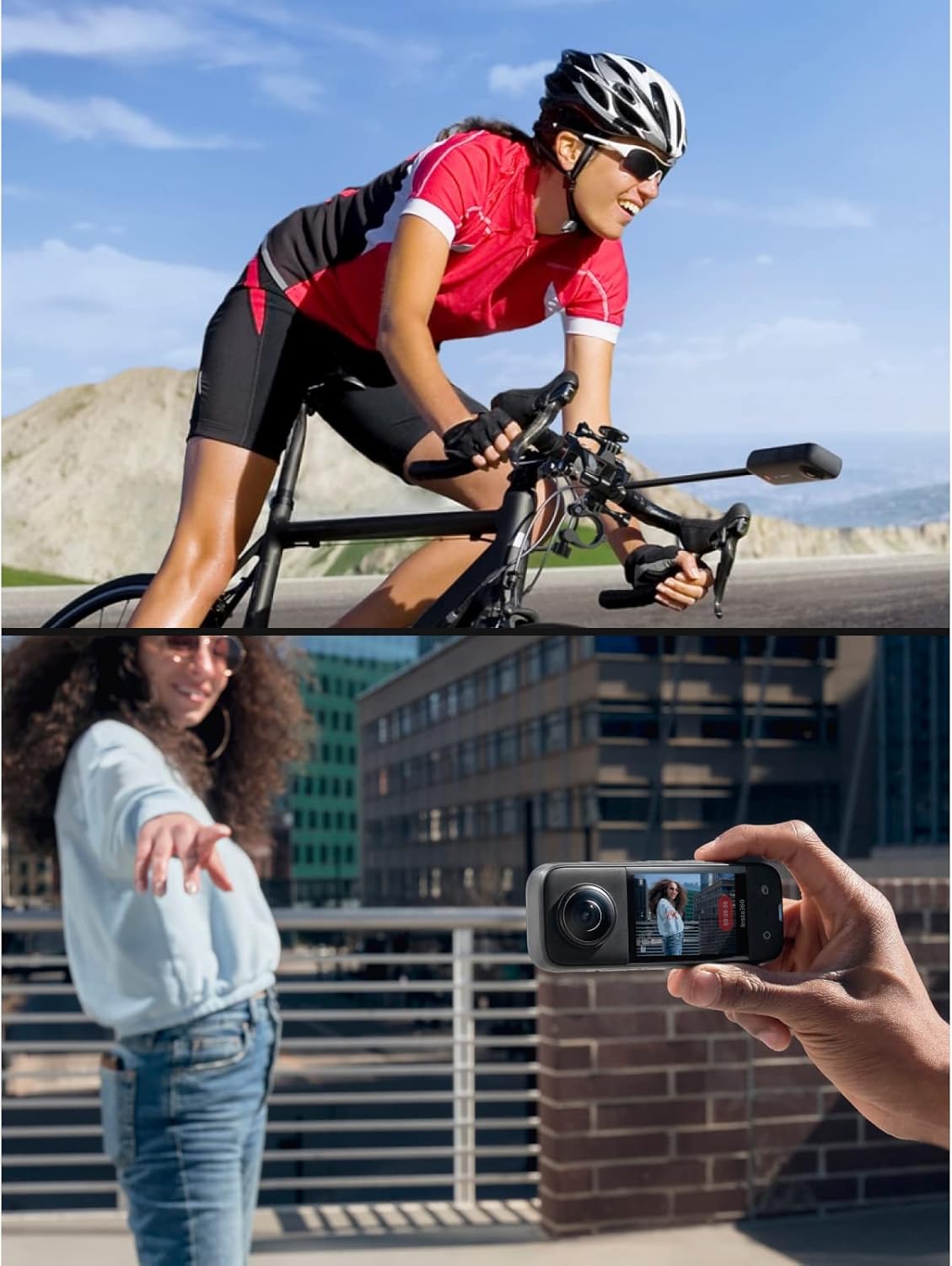 Insta360 X3 Ultimate Kit - 360 Action Camera with 5.7K 360 Active HDR Video, 4K Single-Lens Camera, Waterproof, FlowState Stabilization, 2.29" Touchscreen, AI Editing, for Motorcycle, Wintersports