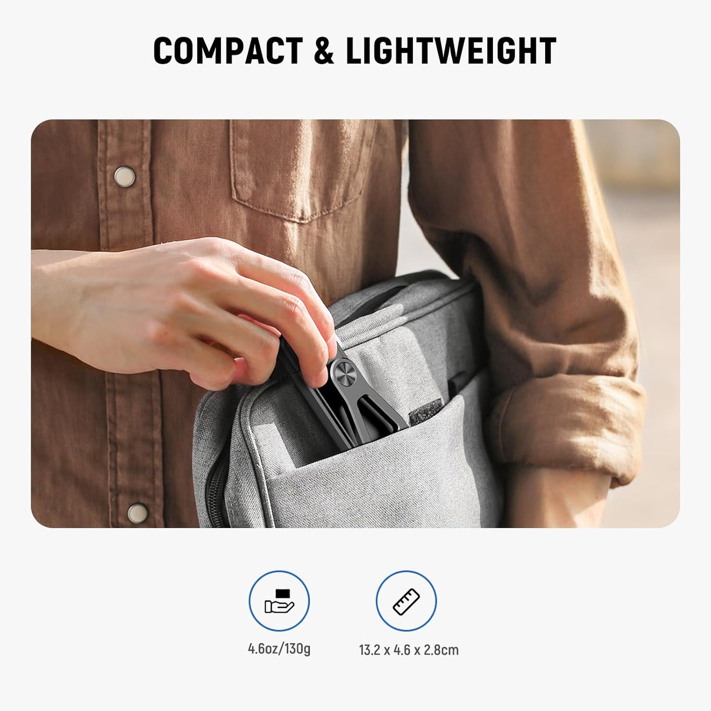 NEEWER Adjustable Phone Tripod Mount with Cold Shoe 1/4" Thread 180° Tilt 360° Rotation Cleaning Cloth Phone Clamp Holder Compatible with iPhone Samsung Android Camera Cage for Video Recording, GA010