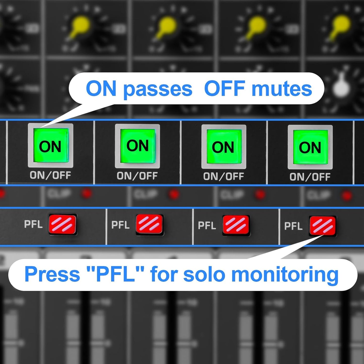 6-Channel Professional Audio Mixer, FX-6usb Mixing Console with XLR Inputs, Bluetooth, 99 DSP Effects, MP3, USB Interface for Podcast, Music, Recording, PC 13.39"x3.54"x12.60"inches
