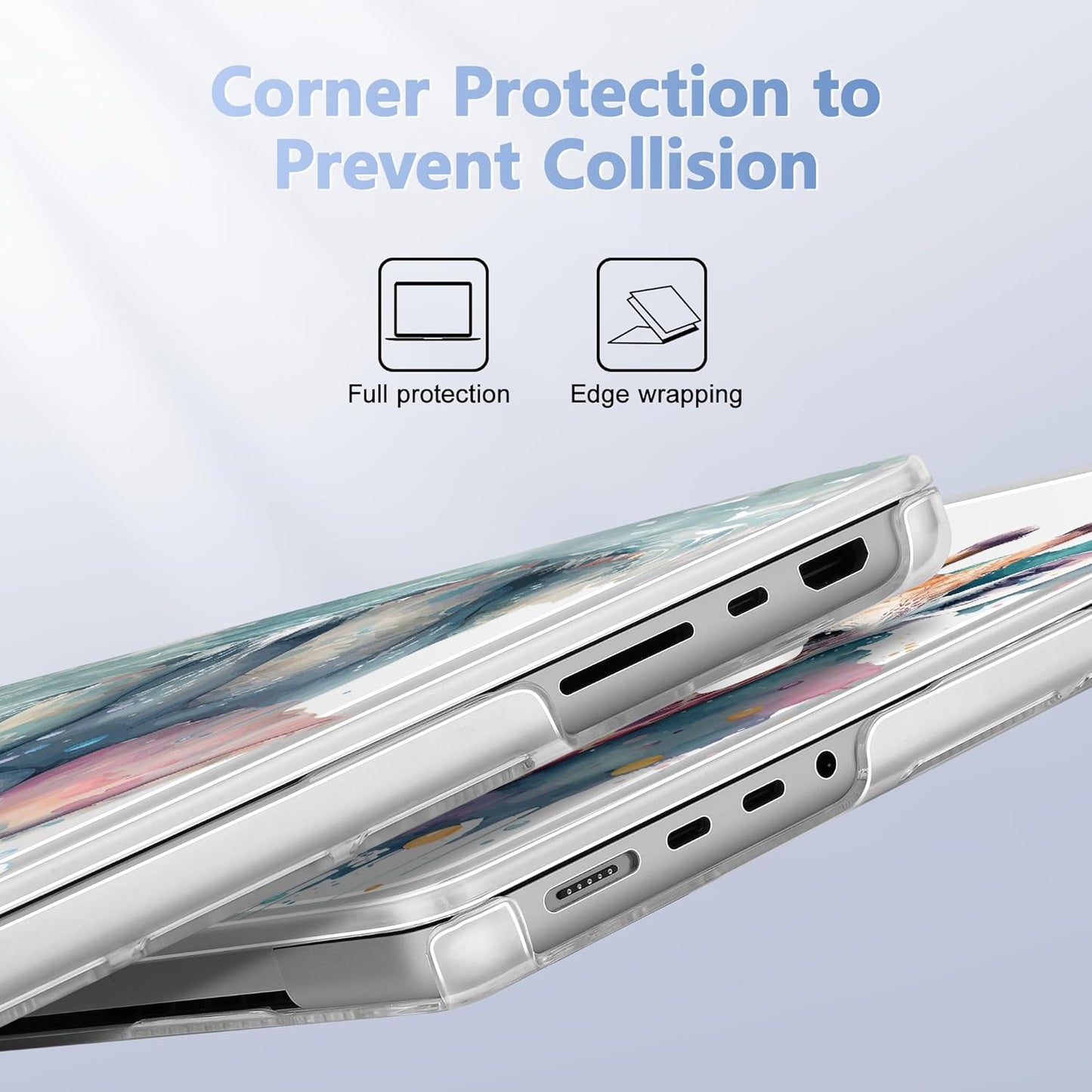 for MacBook Pro 16 inch Case 2021 2022 2023 2024 Release A3186 A3403 M4 A2991 M3 A2780 M2 A2485 M1 Pro/Max, Hard Shell Case with Screen Protector & Keyboard Cover, Elephant & Giraffe