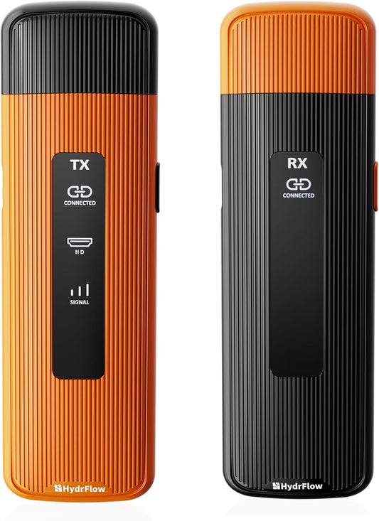 2025 Upgrade Wireless HDMI Transmitter and Receiver 328FT/100M, 2.4G/5G Wireless HDMI with LED Display, 4K Decode 1080P 60Hz, Plug&Play for Video and Audio to Monitor from PC/Mac/iPad/iPhone Pro Max