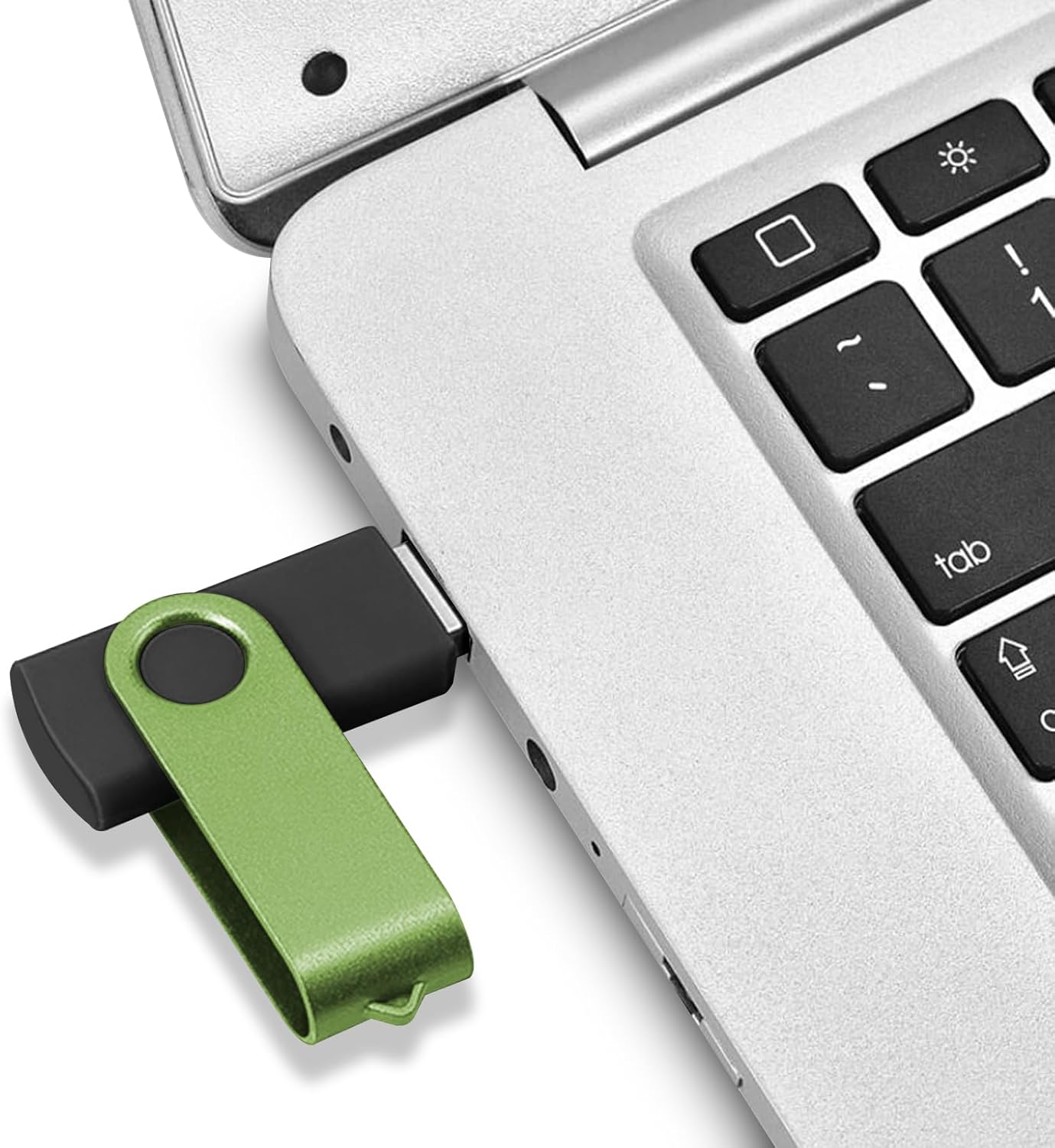 EASTBULL Flash Drives Bulk 32GB USB Thumb Drive 10 Pack USB 2.0 Memory Stick Swivel Pen Drive with Lanyard for Storage and Backup (32 GB 10 Colors)