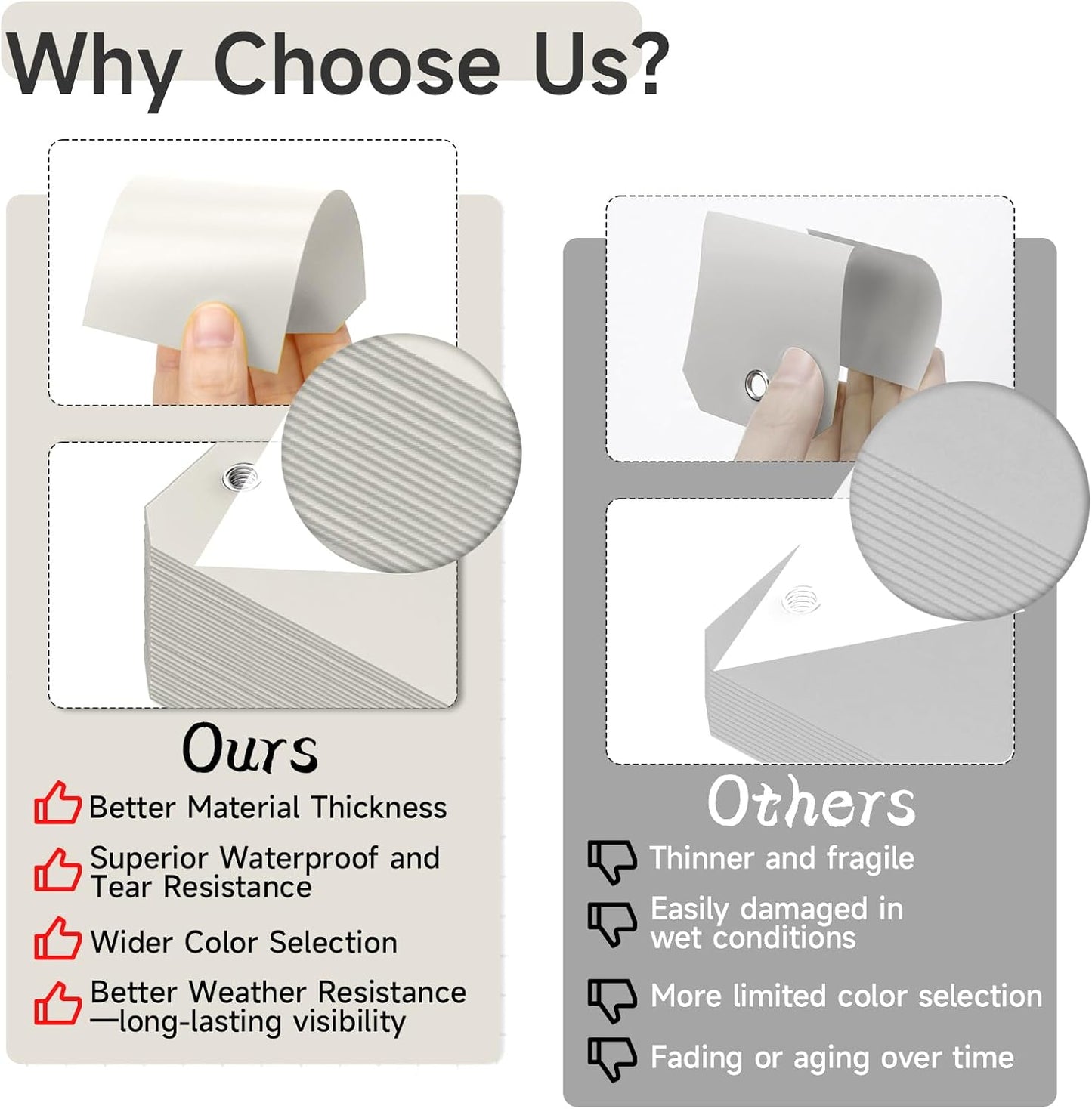 100 Pieces Plastic Shipping Tags with Wires Blank Labeling Tags Waterproof Hang Tags with Reinforcement Hole Durable Wire Tags Labels Stacking Tags for Equipment Parts (Grey, 4 3/4" x 2 3/8")