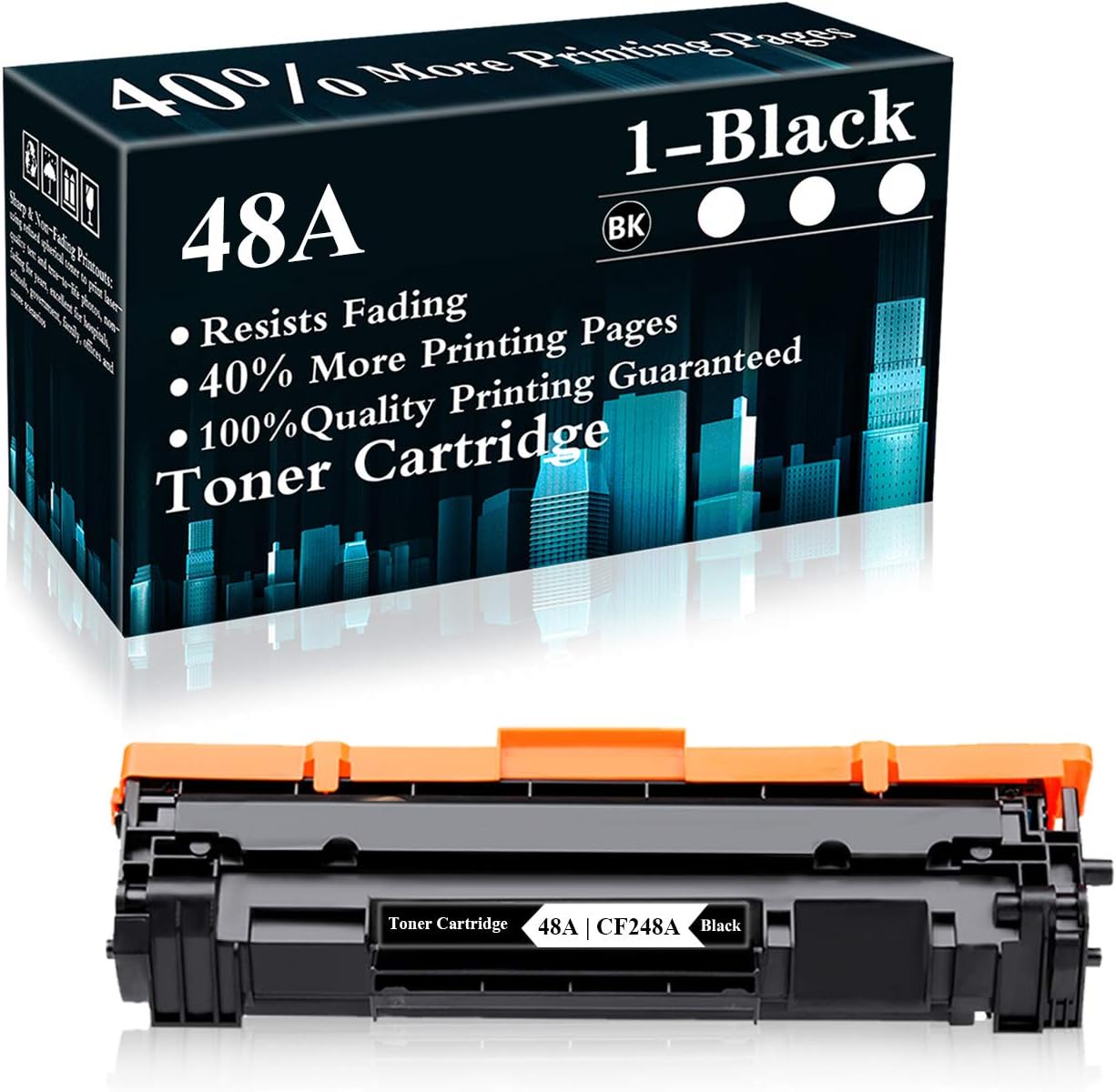 1 Pack 48A | CF248A Compatible Toner Cartridge Replacement for HP48A Toner Laser Pro M15a M15w MFP M28a M28w M29w M30w M31w Printer
