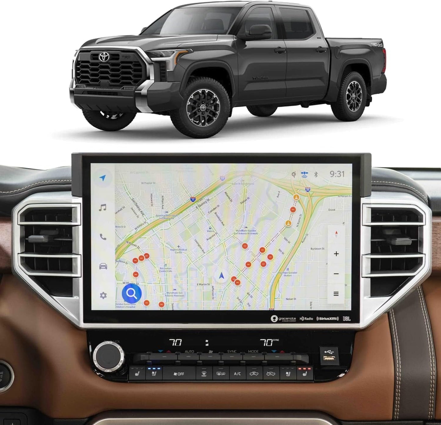 2026 2025 Toyota Tundra Screen Ptotector 14 Inch Matte Anti Glare Anti Fingerprint designed for 3rd Gen Multimedia Navigation Touchscreen Display Compatible with 2024 2023 2022 2 Pack From Artemis Shields