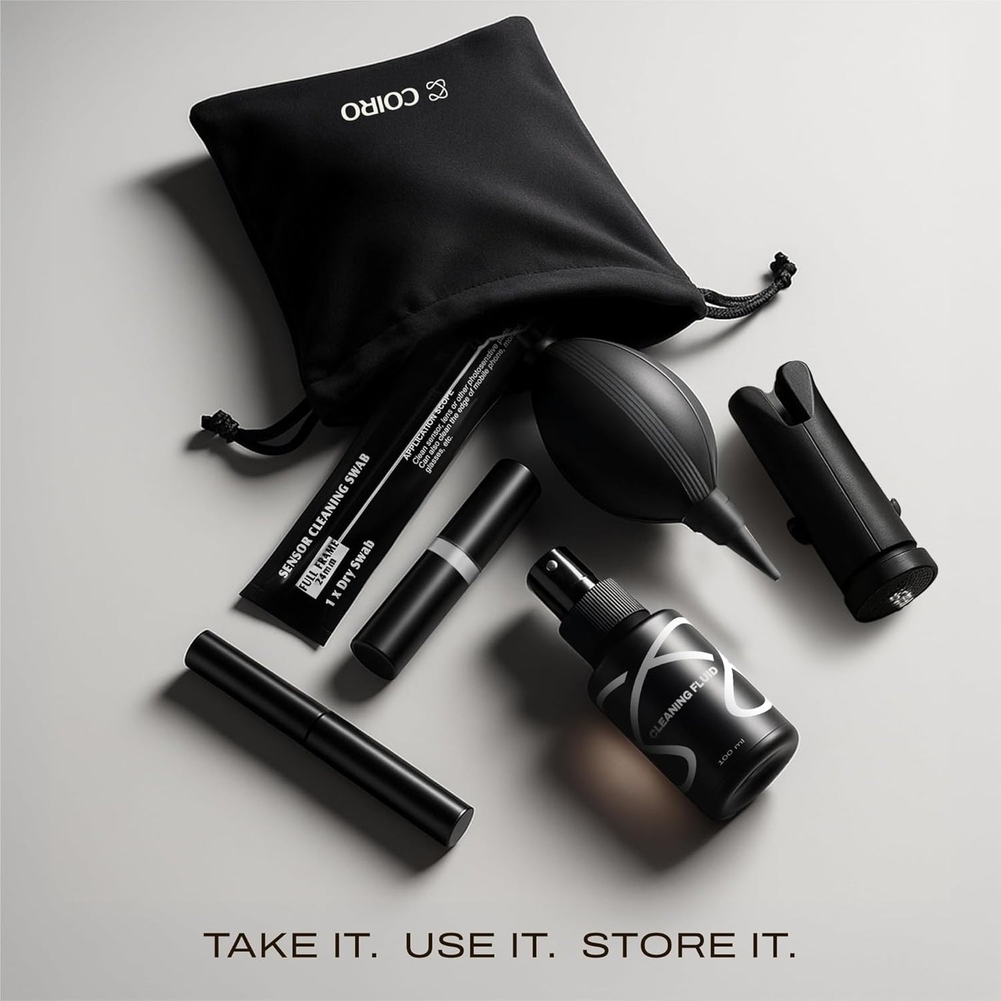 Camera Lens Cleaning Kit for DSLR and Sensitive Electronics, 9-in-1 Lens Cleaner Spray, Camera Pen, Blower, Wipes, Sensor Cleaner, Photographer Gifts & Accessories