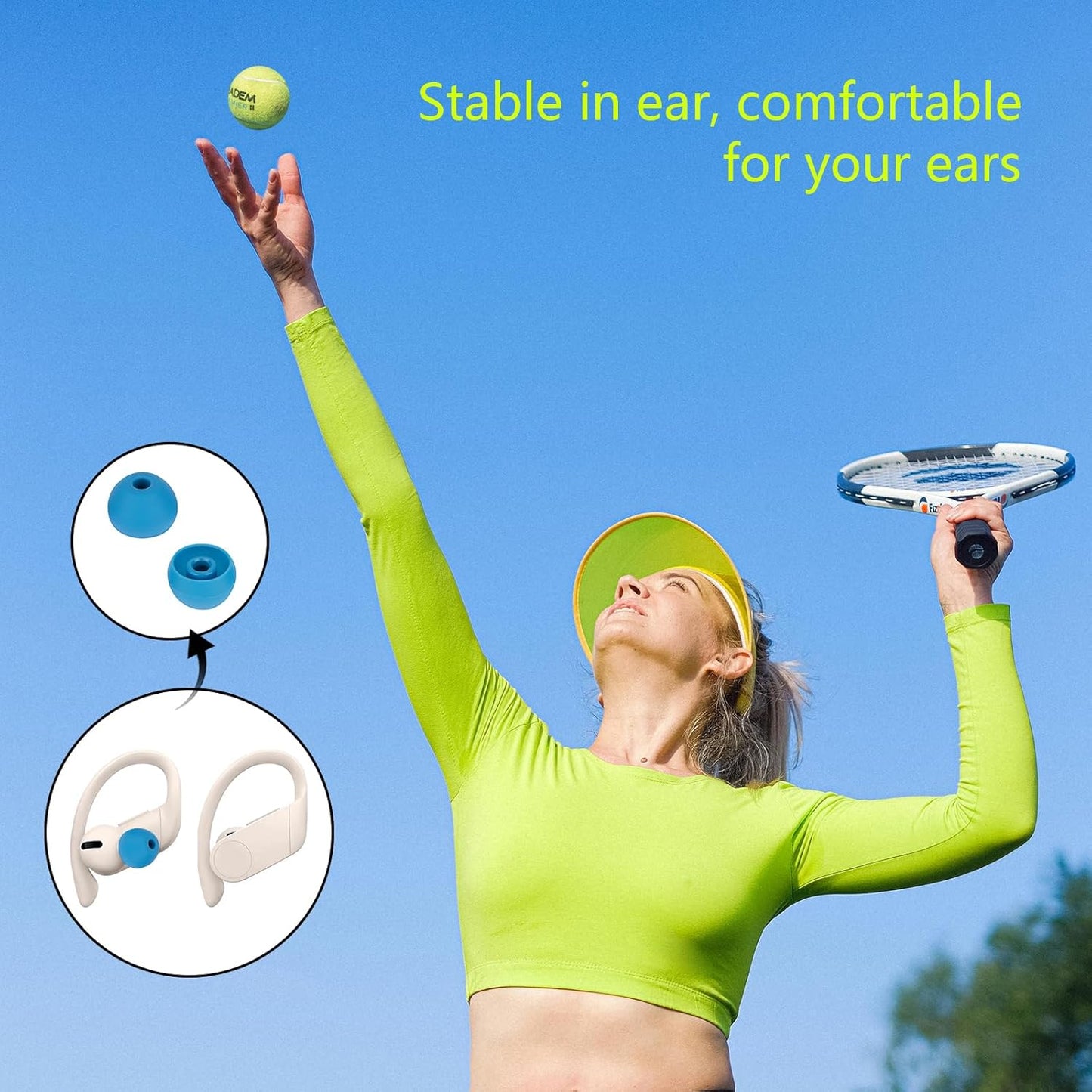 Ear Bud Covers Silicone Replacement Earbud Tips Compatible with Powerbeats Pro Beats Wireless Earphone Headphone Ear Tips 4 Pairs