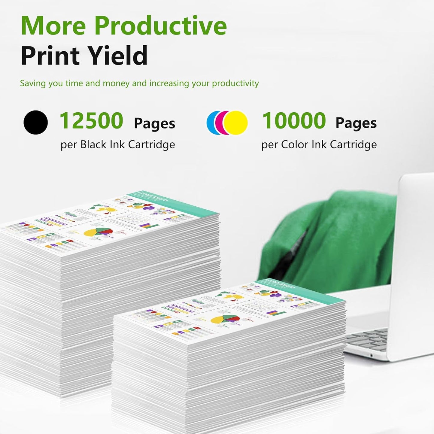 508X Toner Cartridge Combo Pack (5-Pack, 2Black/1Cyan/1Magenta/1Yellow) Replacement for HP 508X 508A 508 Toner CF360X CF361X CF362X CF363X Compatible for M553 M552 553 MFP M577 Series Printer