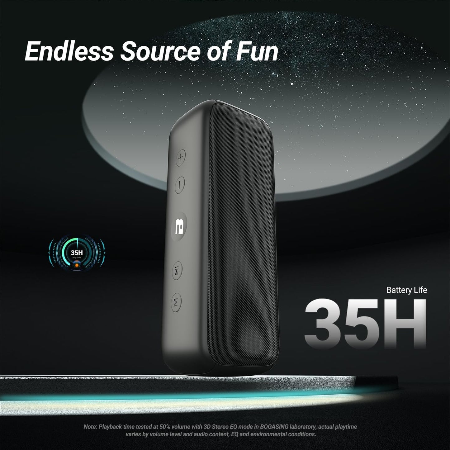 BOGASING G6 Bluetooth Speaker, Portable Wireless Speakers with 30W Loud Stereo Sound, 35H Playtime, IPX6 Waterproof, Bluetooth 5.3, EQ, TF-Card, AUX, USB Stick, Outdoor Speaker for Party (Black)