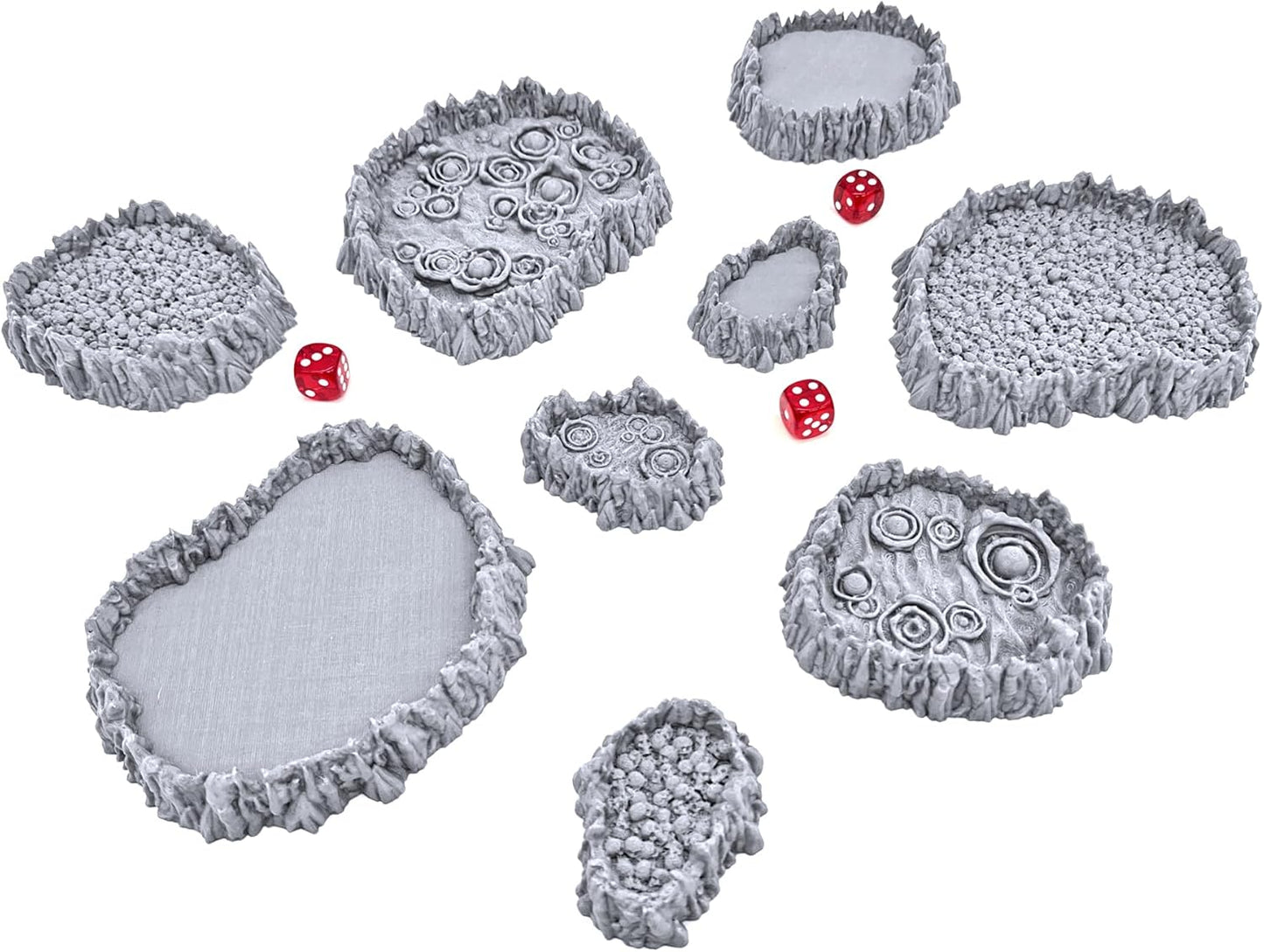Burbling Pits Printable Scenery, 3D Printed Tabletop RPG Scenery and Wargame Terrain 28mm Miniatures