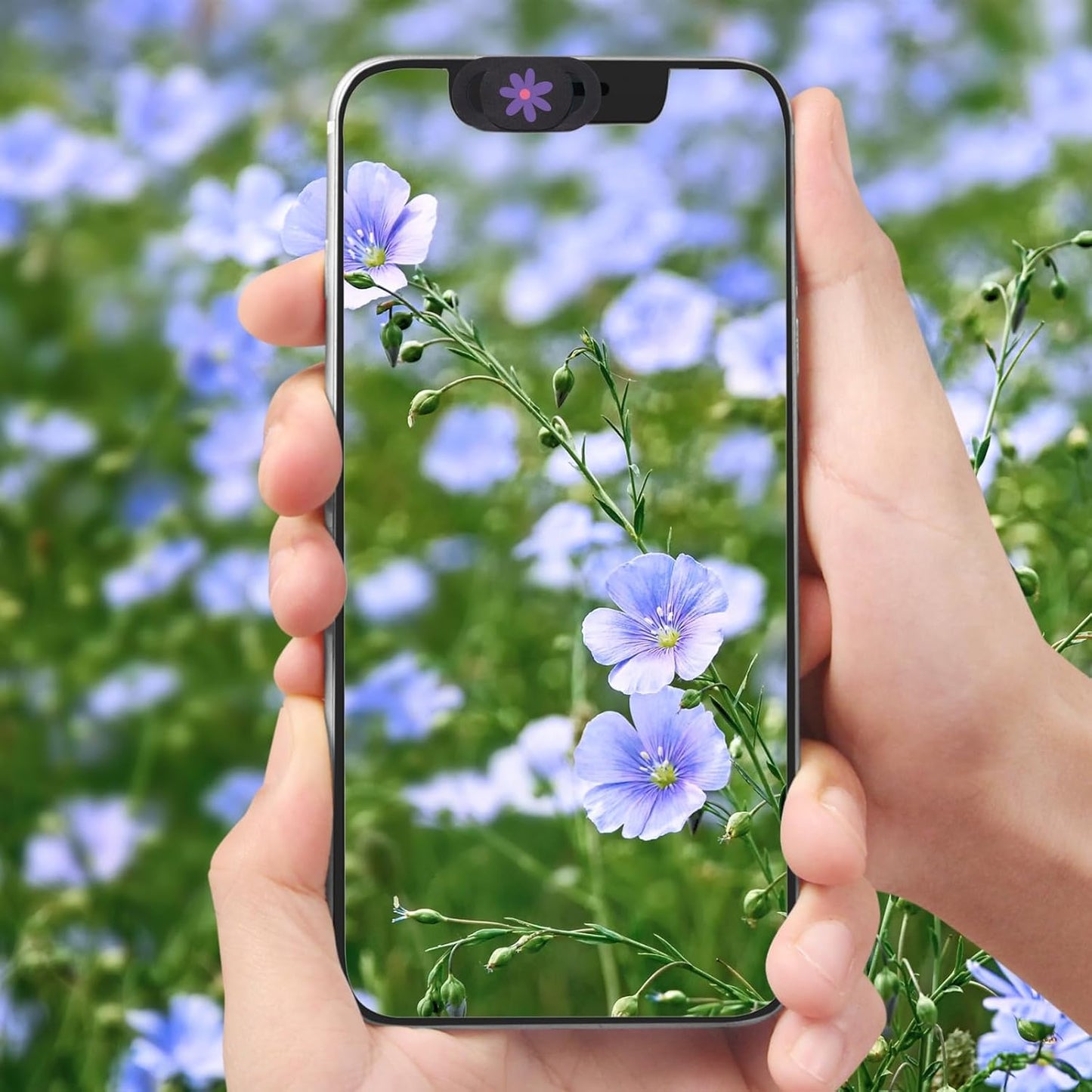 Laptop Camera Cover Slide Webcam Cover for Privacy Fits for Mini PC, PC, Surface, Tablet, Desktop Computer, Smart Phone - 3 Packs, Flower