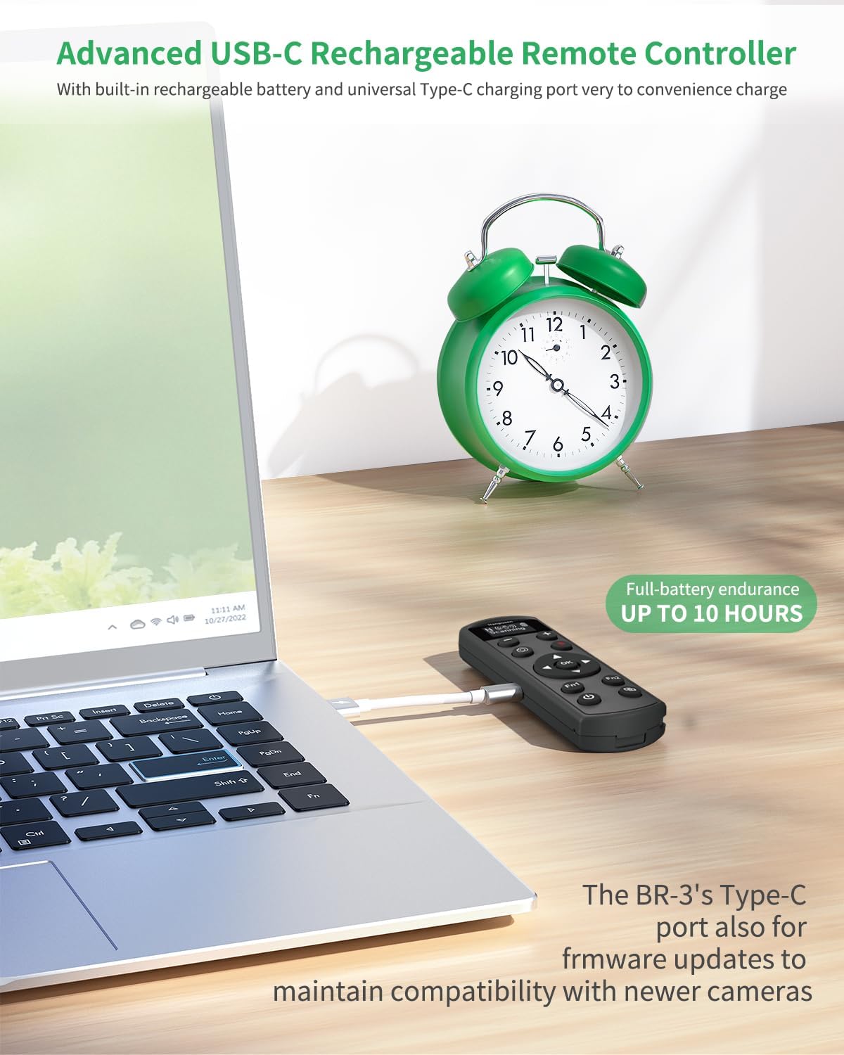 for Nikon Camera Remote Control, Hanpusen Rechargeable Wireless Shutter Release with OLED Screen for Nikon Z6 III/Zf/Z5II/Z50/Z50 II/Z fc/P1000/P1100/P950/B600/A1000/Z6 II/Z30/Z5/Z7 II, Replace ML-L7