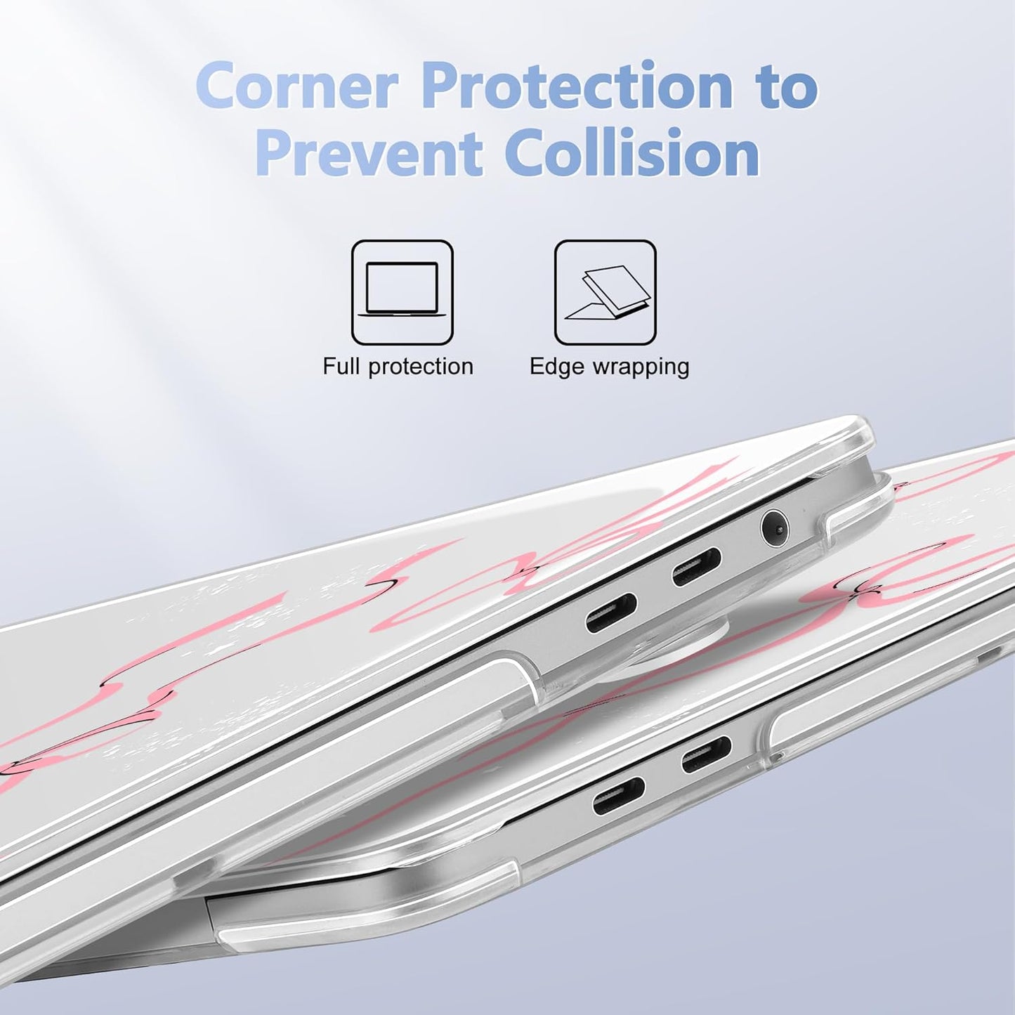 for MacBook Pro 16 inch Case 2019 2020 Release Model A2141, Plastic Hard Shell Cover with Keyboard Cover & Screen Protector for MacBook Pro 16 inch with Touch Bar & Touch ID, Star Bow