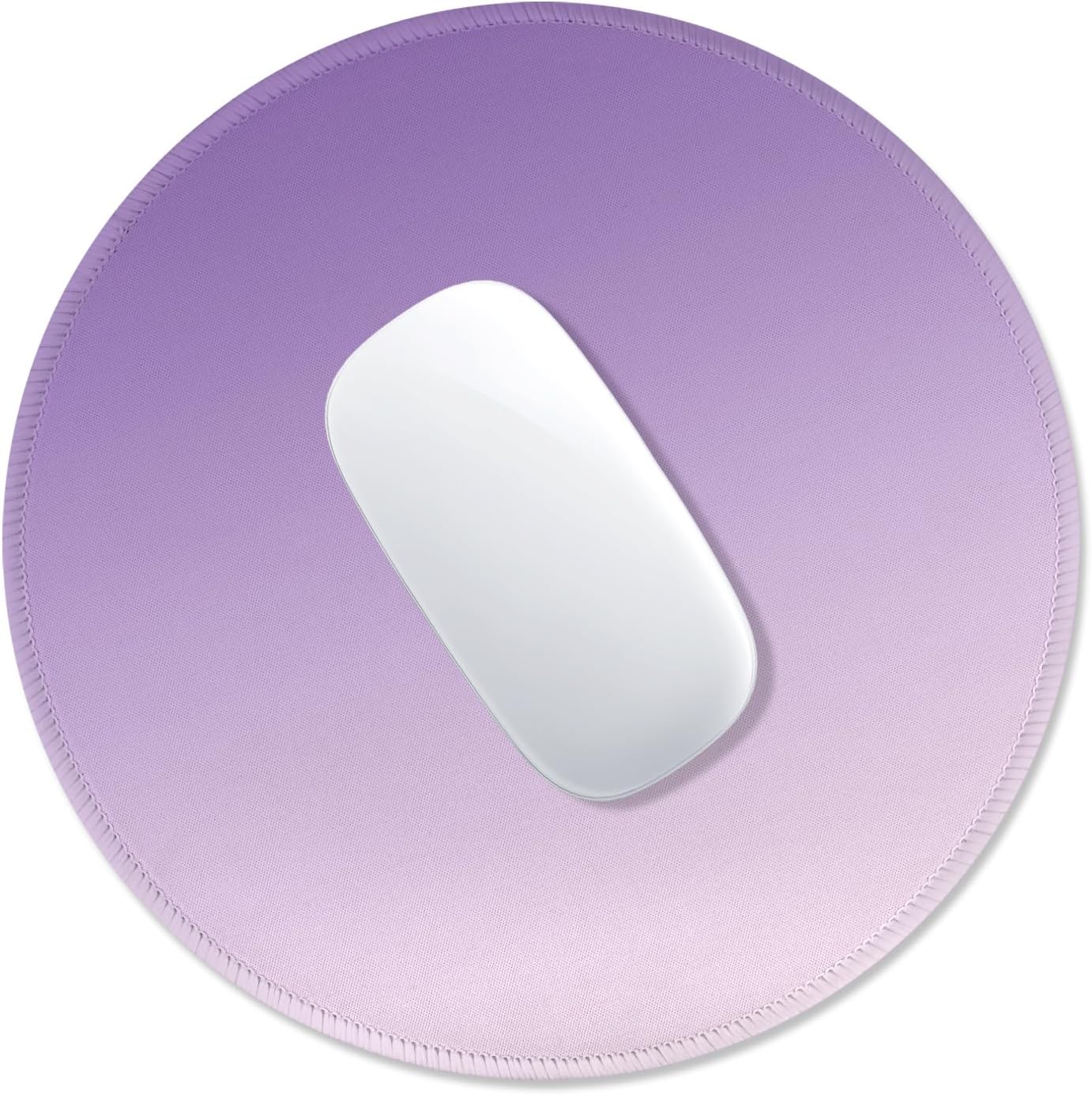 ITNRSIIET Mouse Pad Non-Slip Rubber Base Smooth Surface Stitched Edges Waterproof Durable Compatible with All Mice for Office & Gaming, Desk Accessory, Diameter 8.7 inch, Lavender Gradient