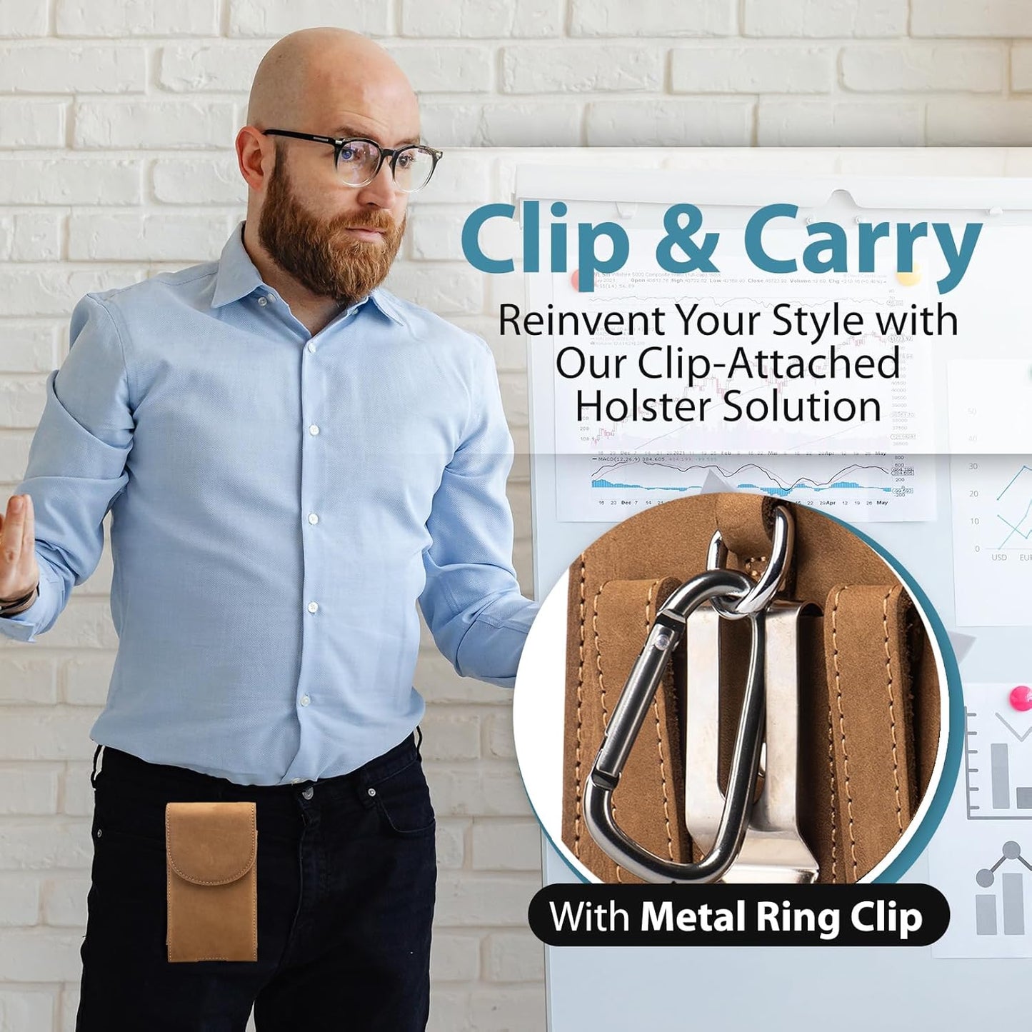 Hengwin Leather Cell Phone Holster Belt Pouch Case with Belt Clip Fit for iPhone 16 Pro Max 15 Pro Max 15 Plus 14 Pro Max 13 Pro Max Samsung Galaxy S25 Ultra S24 Ultra S23 Ultra A15 (Light Brown)