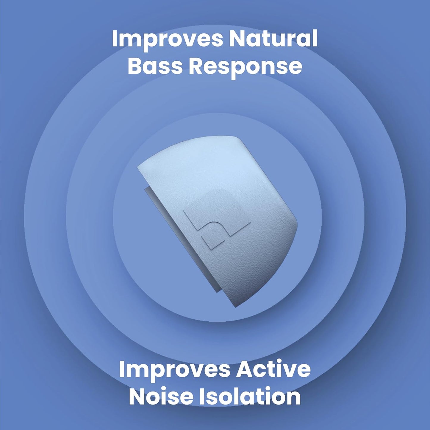 Foam Masters Ultra-Premium Memory Foam Ear Tips for AirPods Pro 1st & 2nd Gen | 3 Pairs | Black Magic Ver 6.0 | Secure | Comfort | Better Noise Cancel | Replacement Buds – Light Blue, Large