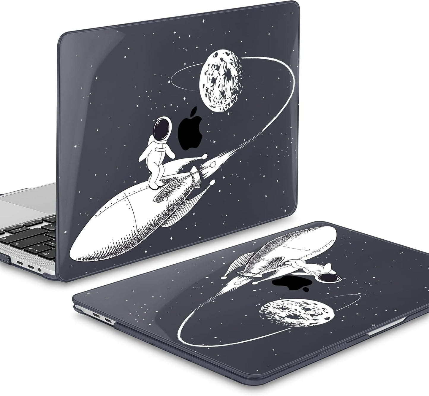 Mektron Case for MacBook Pro 16 Inch A2141 Cover 2019 Release 16" with Liquid Retina Display/Touch ID, Plastic Hard Shell with Keyboard Skin & Screen Protector & Dust Plug, Spaceman
