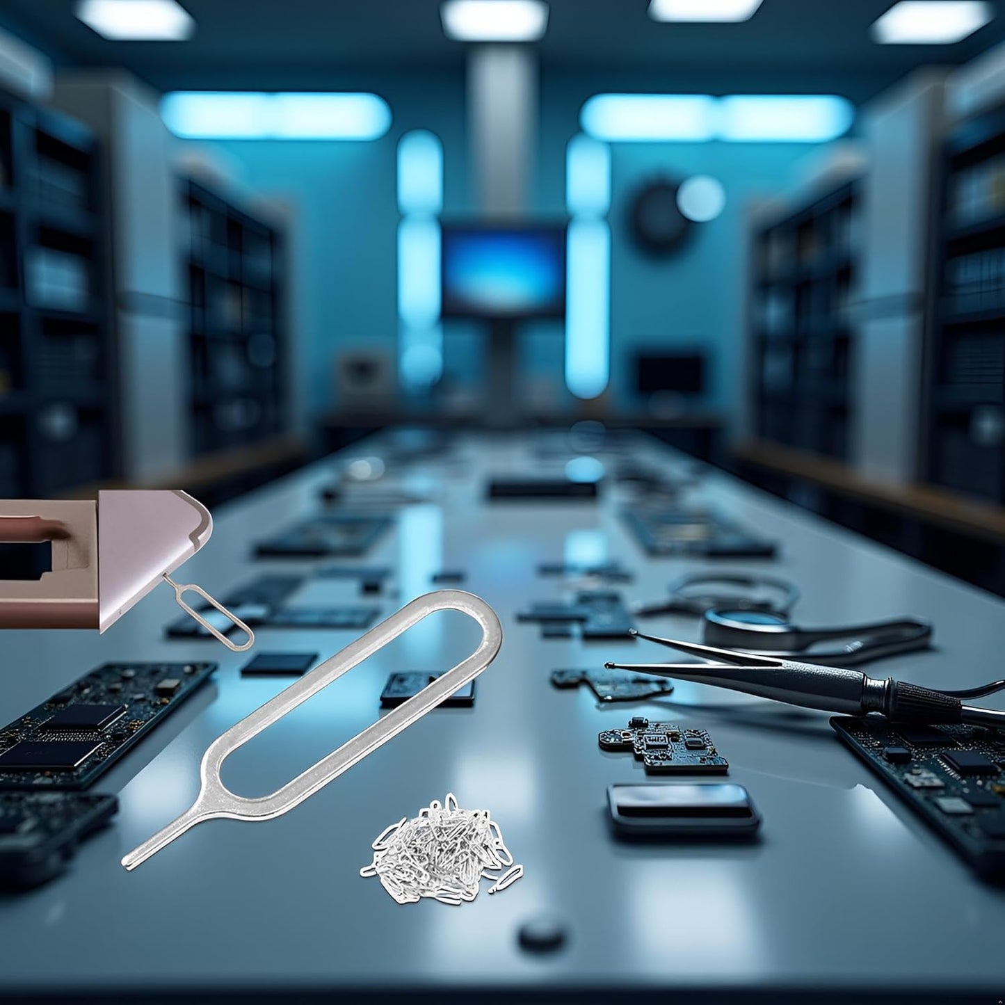 10PCS Sliver SIM Card Removal Openning Tool,Card Tray Eject Pins Needle Opener Ejector Needle Pin Remover for Smart Phones,Sim Card Eject Pin Key Tool, Sliver Maintenance, Upkeep and Repairs