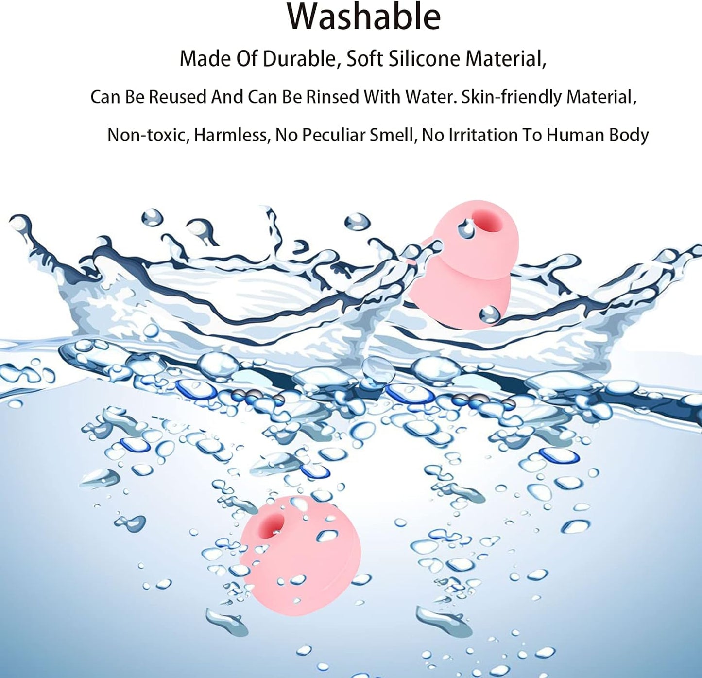 Earbud Tips Earbuds Replacement Tips Replacement Earbud Tips Earbud Covers Silicone Tips Replacement Ear Tips Compatible with Powerbeats Pro Beats Wireless Earphone Headphones 4 Pairs (Pink)