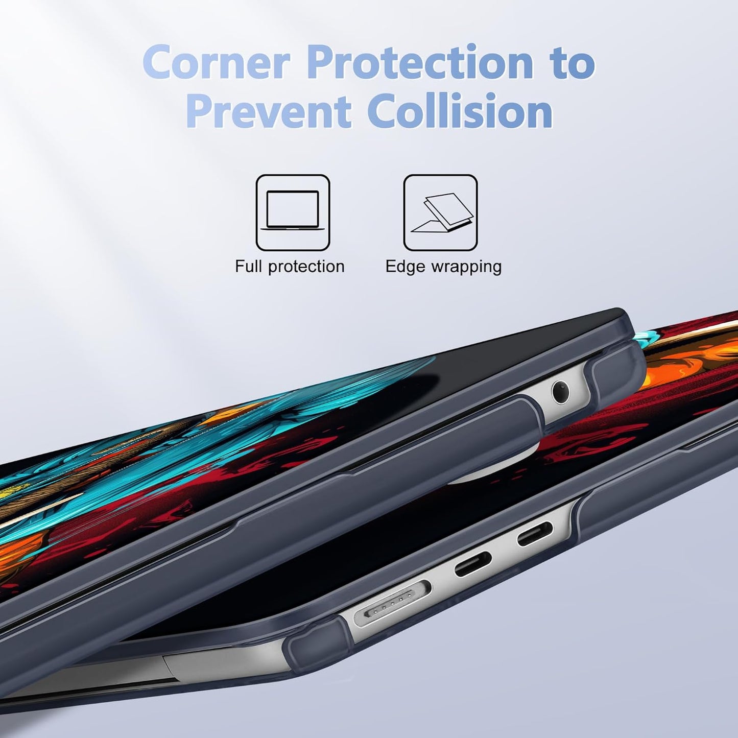 Case for MacBook Air 15 Inch 2025 2024 2023 Release M4 A3241 M3 A3114 M2 A2941, Hard Shell with Screen Protector & Keyboard Cover, Compatible with Touch ID, Elephant Hoodie