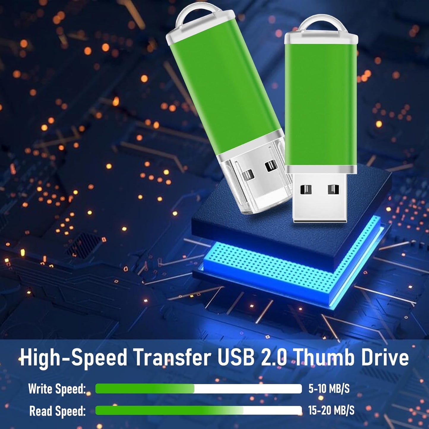 1GB USB Flash Drive 20 Pack Nicepicten Bulk USB 2.0 Thumb Drives 20Pack Metal Jump Zip Drive Memory Stick Pendrive Memoria USB 1 GB with 20PCS Lanyard Label - Green 20 X 1GB Flash Drives Bulk