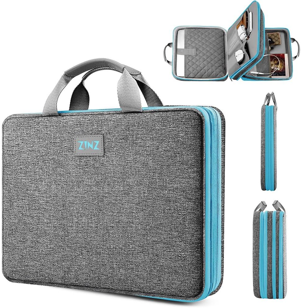 ZINZ Slim Expandable 13 13.3 13.6 14 Laptop Case Sleeve Compatible with MacBook Air/Pro 13-14 M1 M2 M3 2021-2023 Pro/Max,13.5 Surface Laptop 4/3,L01G02
