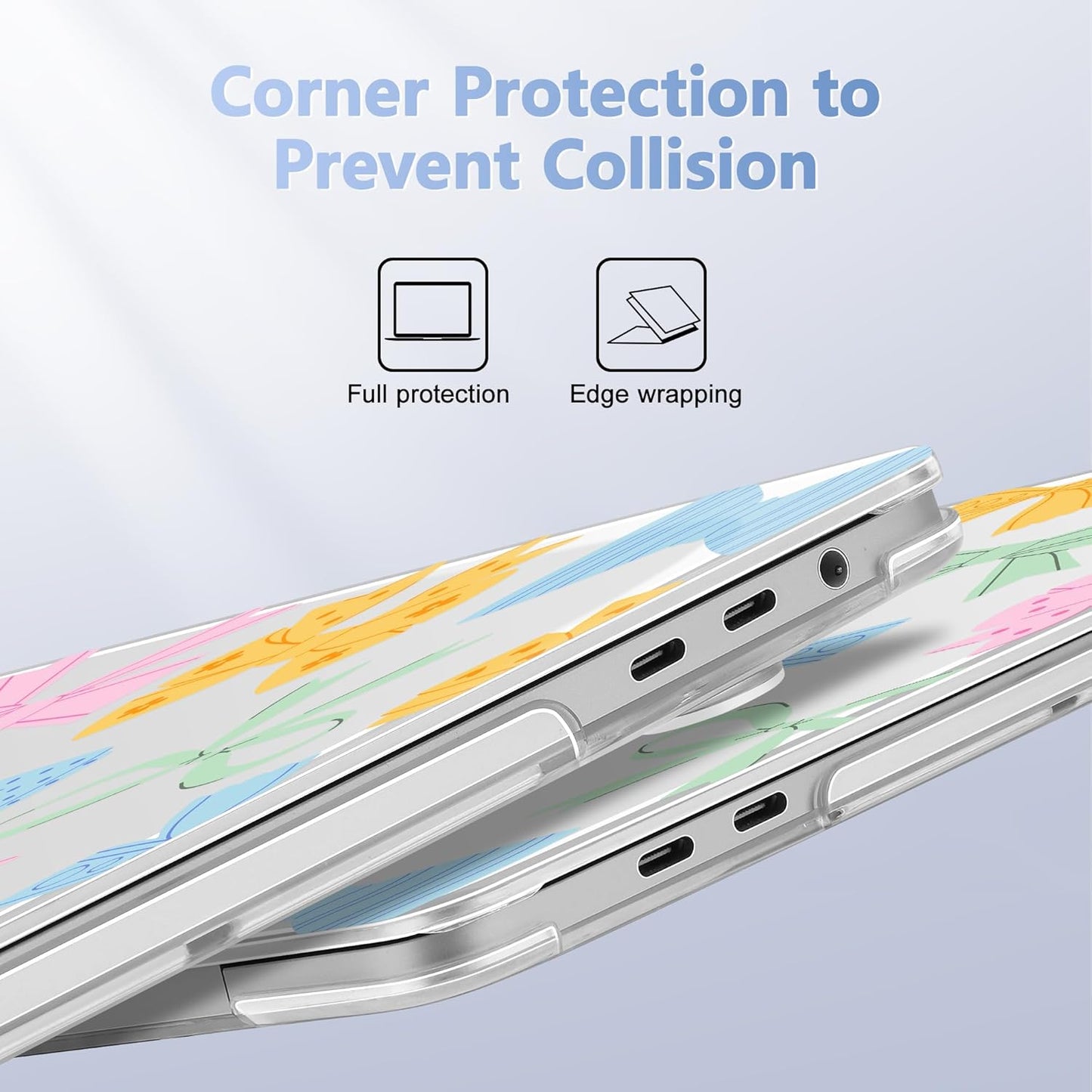 for MacBook Pro 16 inch Case 2019 2020 Release Model A2141, Plastic Hard Shell Cover with Keyboard Cover & Screen Protector for MacBook Pro 16 inch with Touch Bar & Touch ID, Colorful Bow