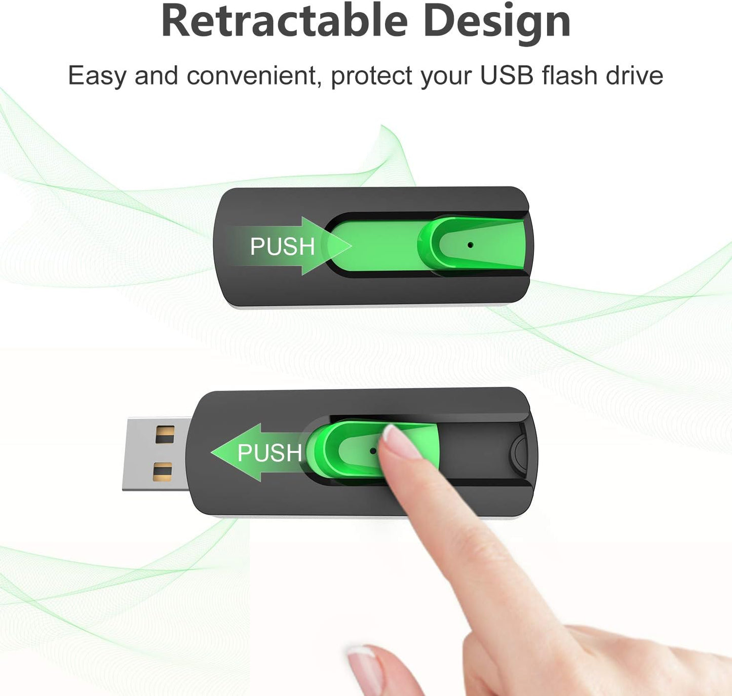 128GB Flash Drive Aiibe USB Flash Drive 128 GB Thumb Drive USB 2.0 Memory Stick Zip Drive Backup Jump Drive Single 128GB 128G USB Drive for PC Laptop