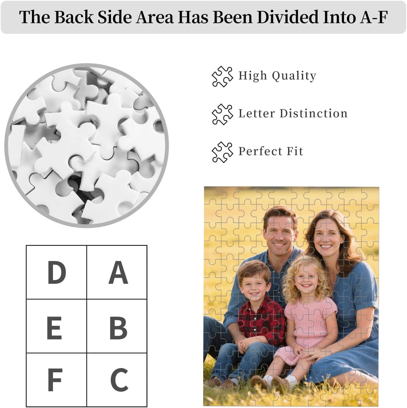 Custom Puzzle, Personalized Puzzle for Photos, Customized Puzzle 120/200/300/500/1000/1500 Pieces for Family, Christmas, Pet, Birthday, Wedding Gift