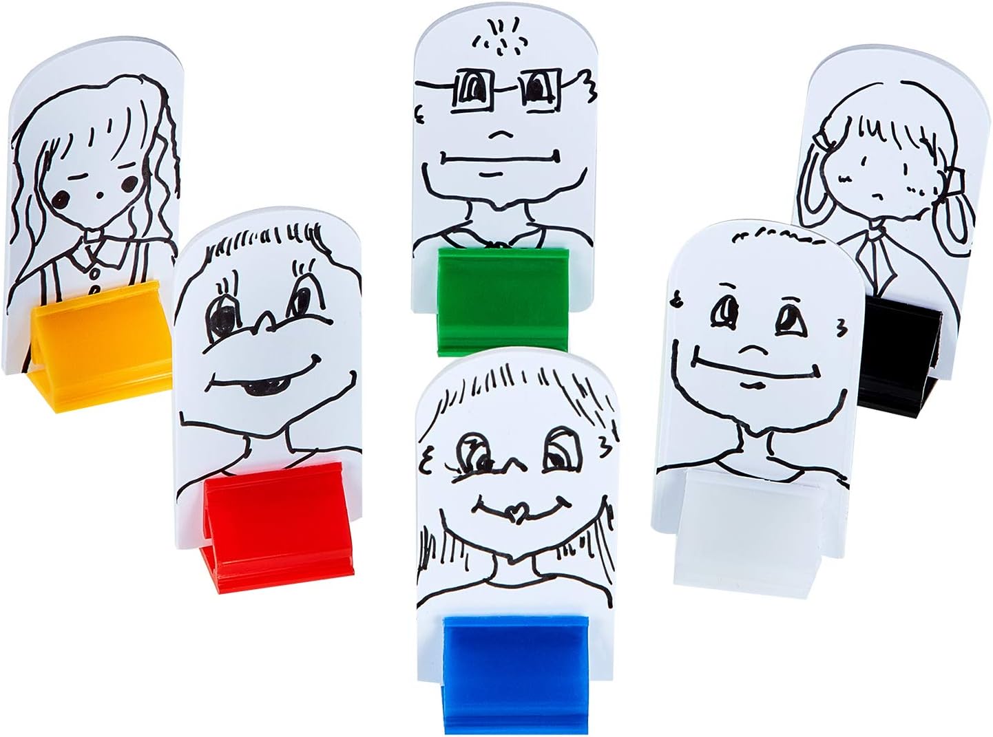 Blulu 36 Pieces Game Card Stands Multi-Color with 36 Pieces Blank Board Game Board Markers for Party Favor