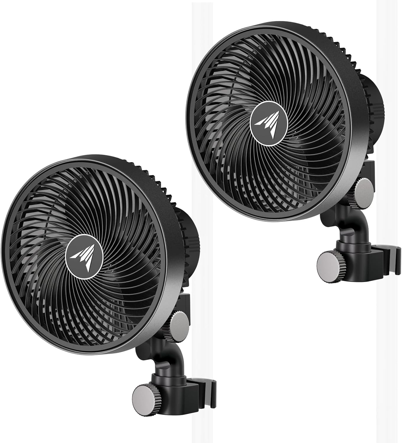 AC Infinity CLOUDRAY S6 2-Pack, Grow Tent Clip Fan 6” with Redesigned Long-Life EC Motor, Custom 10 Dynamic Wind Speeds and 10-Level Oscillation, for Hydroponics Circulation Cooling, 2-Count