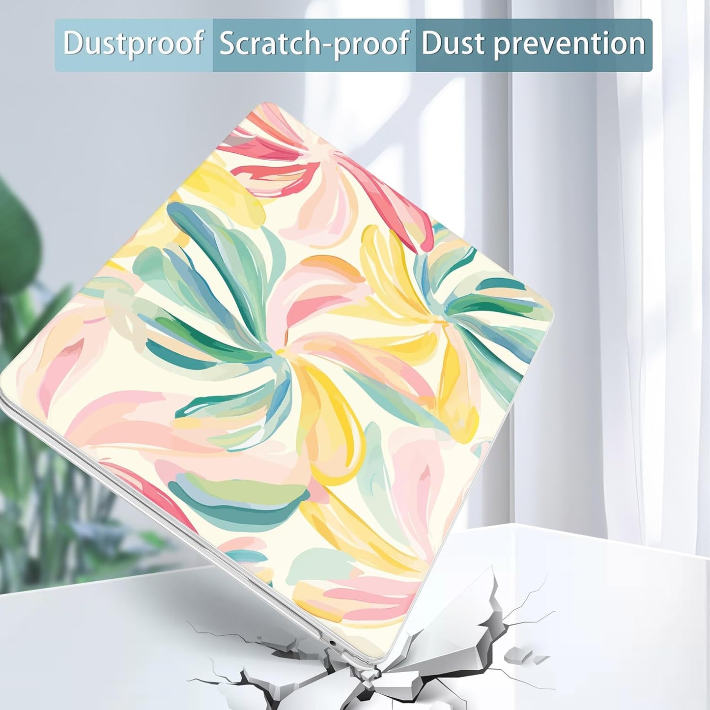 May Chen for MacBook Air 13.6 Inch Case 2025/2024/2023/2022 Release (Model A2681 A3113 A3240, M2 M3 M4 Chip) – Hard Shell Laptop Cover with Keyboard Cover & Screen Protector，Flower Blooming