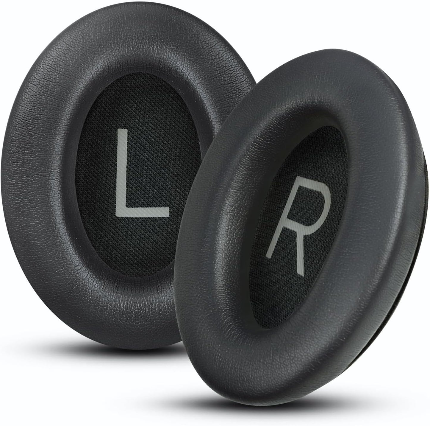 Headphones Replacement Ear Pads, Protein Leather earpad Cushions for Bose QuietComfort 45（QC45） Headphones, Softer Memory Foam - Black