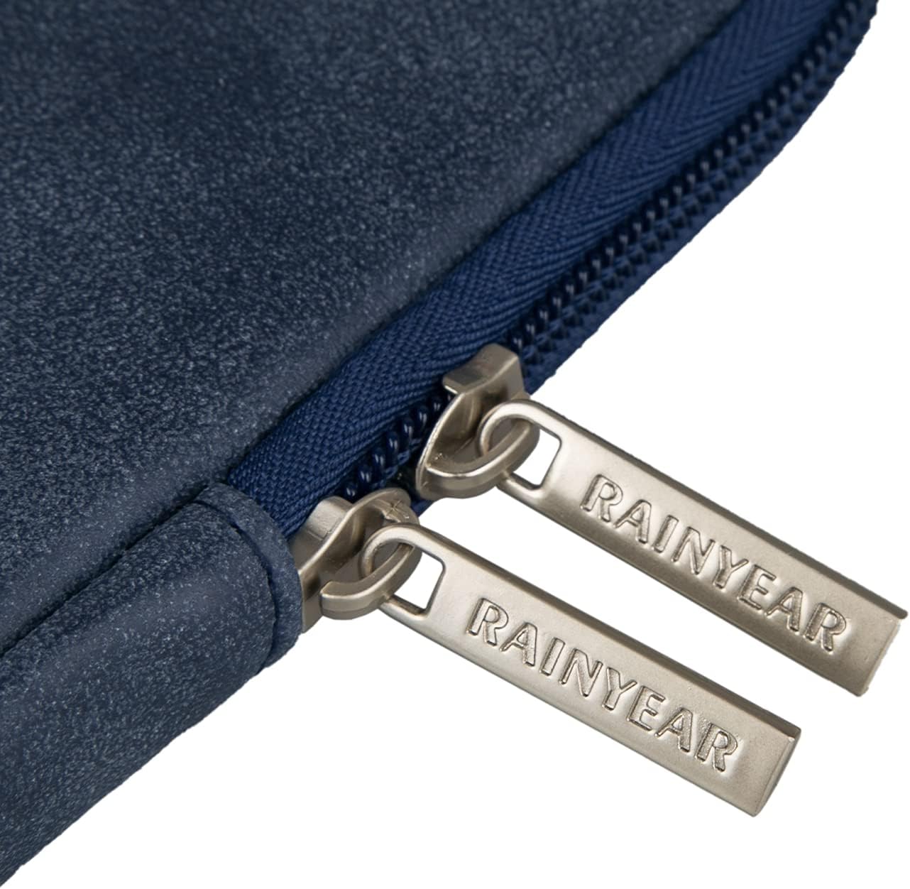 RAINYEAR 13 Inch Laptop Sleeve PU Suede Leather Case Water Resistant Cover Carrying Bag Compatible with 13.3" MacBook Air/Pro A3113 A3240 A2338 A2681 A2337 A2159 A2179 A2251 A2289(Deep Blue)