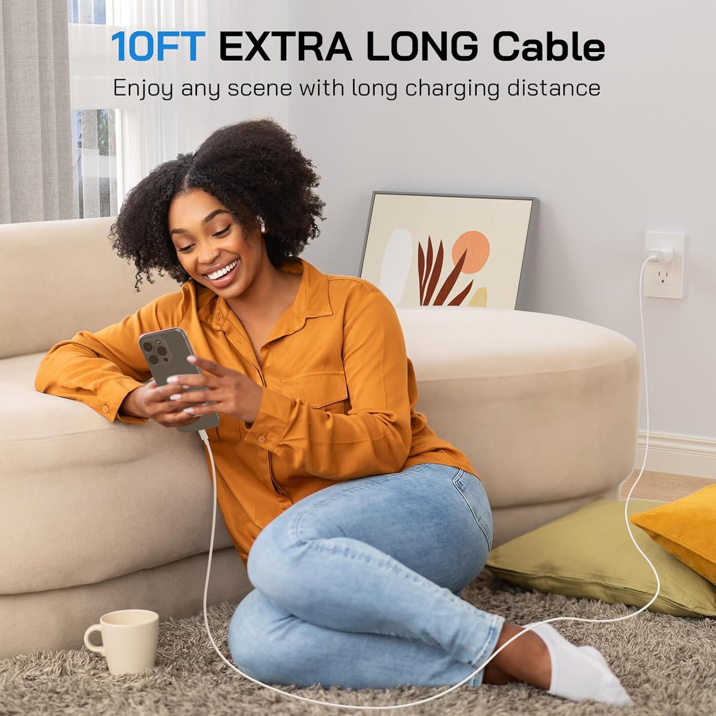 30W USB C i Phone 16 15 Charger Fast Charging, 3PACK Wall Charger for iPhone 16 15 Pro Max Charger Cord 10FT Fast Type C Charger Block for iPhone 16/16 Pro/15 Plus/15 Pro/15 Pro Max, iPad Pro, White