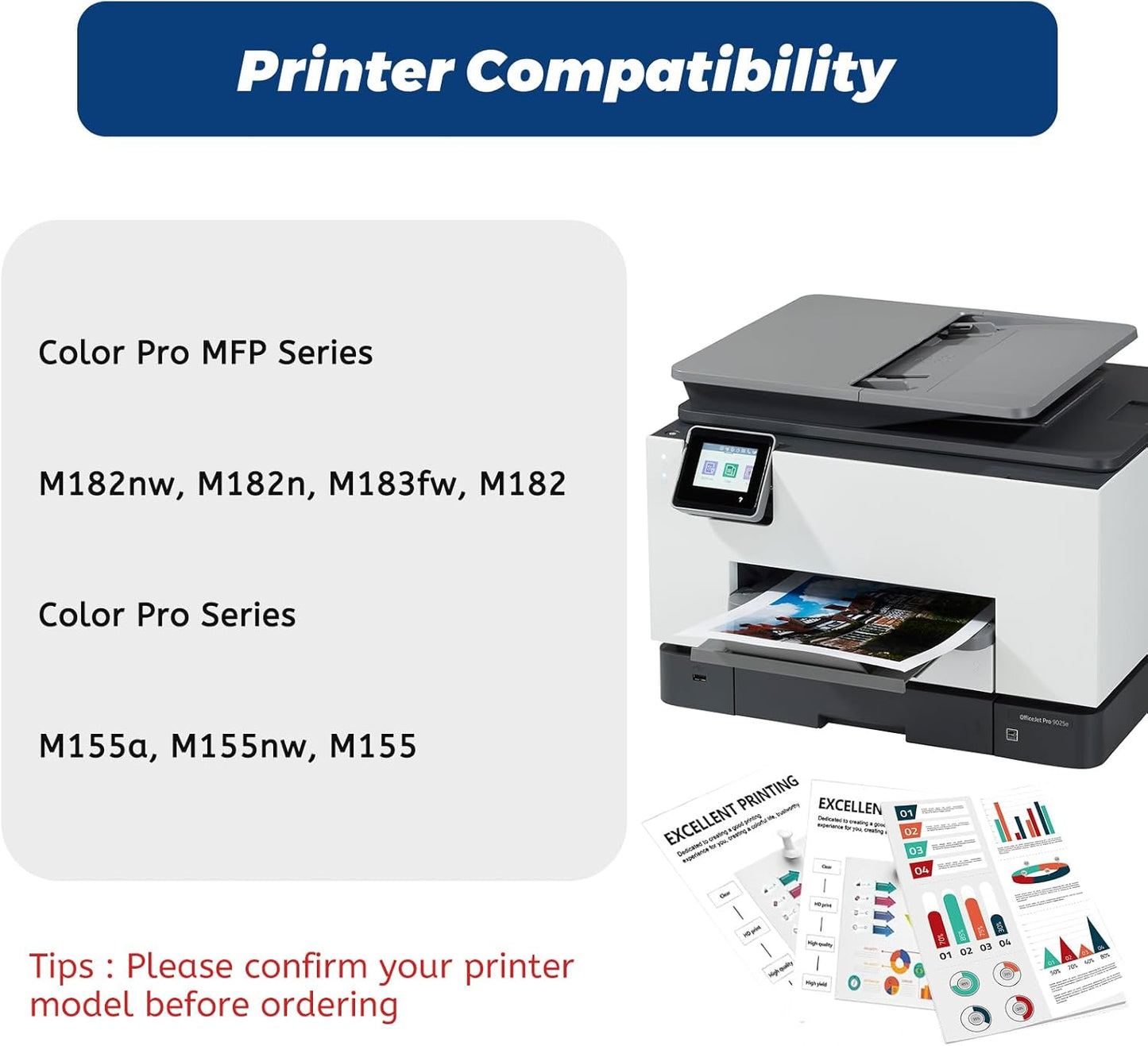 215A Black Toner Cartridge,Compatible Replacement for HP 215 A W2310A,for HP Color Laserjet Pro M182nw M183fw M155 Printer, with Upgraded Smart Chip,No Streak, No Damage to The Machine