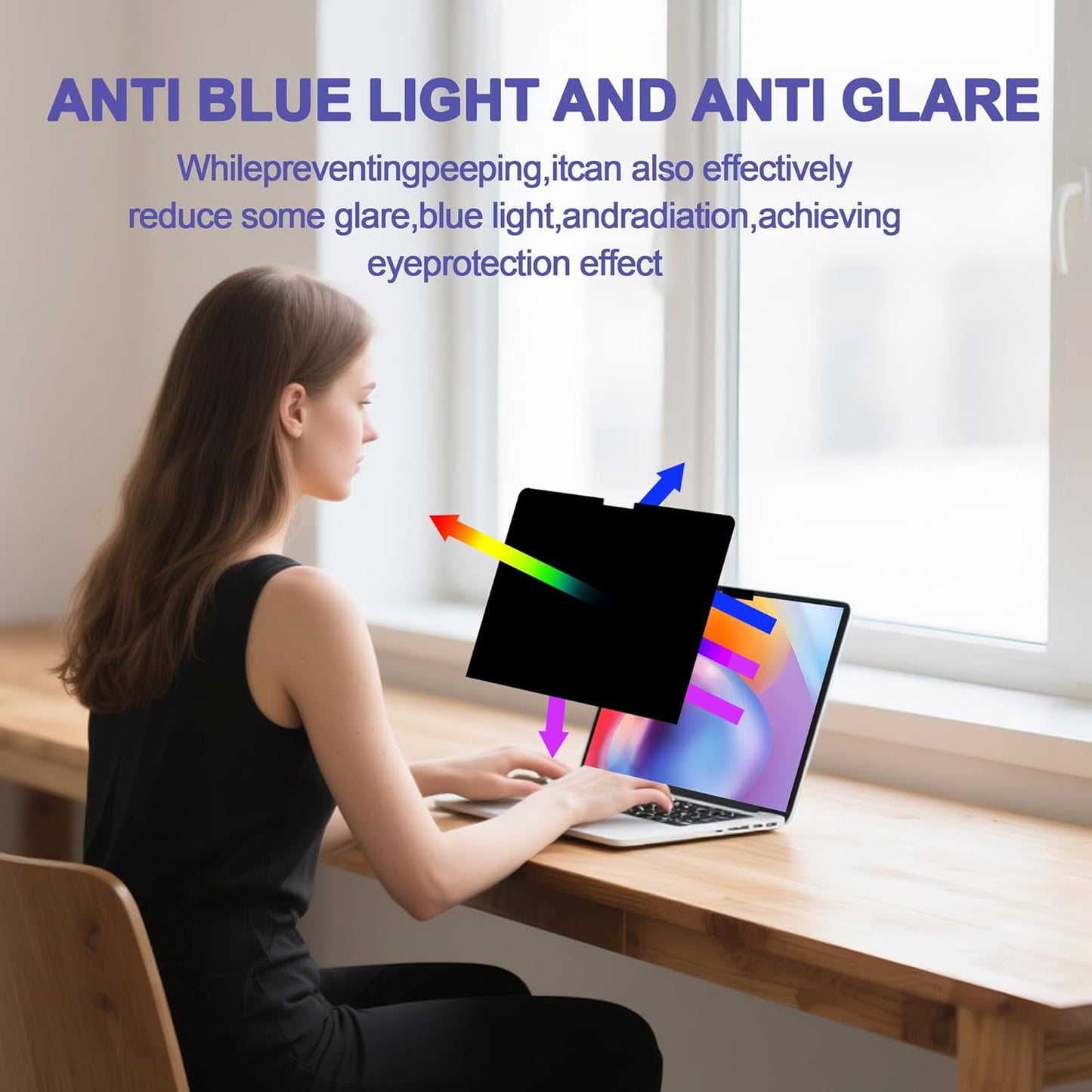 360° Privacy Screen Protector for MacBook Pro 14 Inch (2021-2025, M1, M2, M3, M4,M5) Privacy Screen Filter for MacBook Pro 14 Inch, Anti-Spy/Anti Fingerprint/Anti Blue Light/Anti Glare