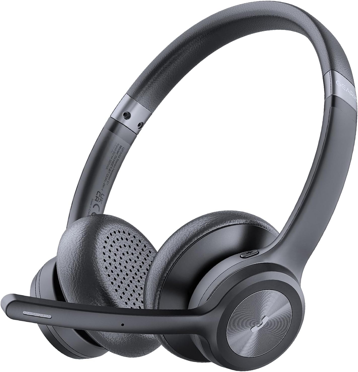 GEARit Wireless Headset with Mic - Stereo 5.4 Bluetooth Headphones with Advanced AI Noise Cancelling Microphone for Work, Home, Computers & Phone Calls - Dual Connect, PC Headset with Mute Button