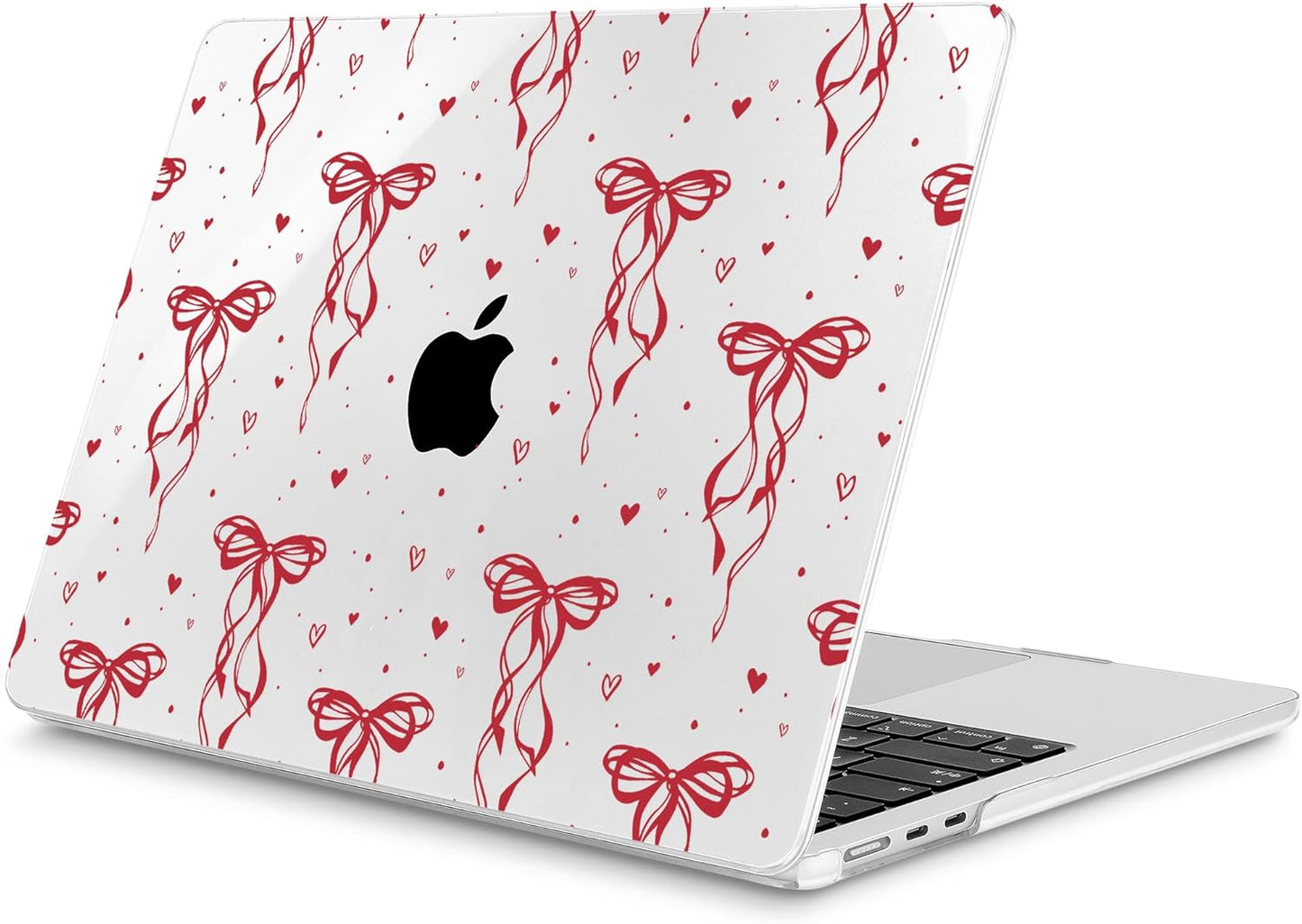 Mektron for 2025 M4 MacBook Air 13.6 Inch A3240 Case Fits 2023 A2681 M2 2024 A3113 M3 Chip with Liquid Retina Display Touch ID, Printed Plastic Hard Shell Cover for MacBook Air 13.6", Layer Bows