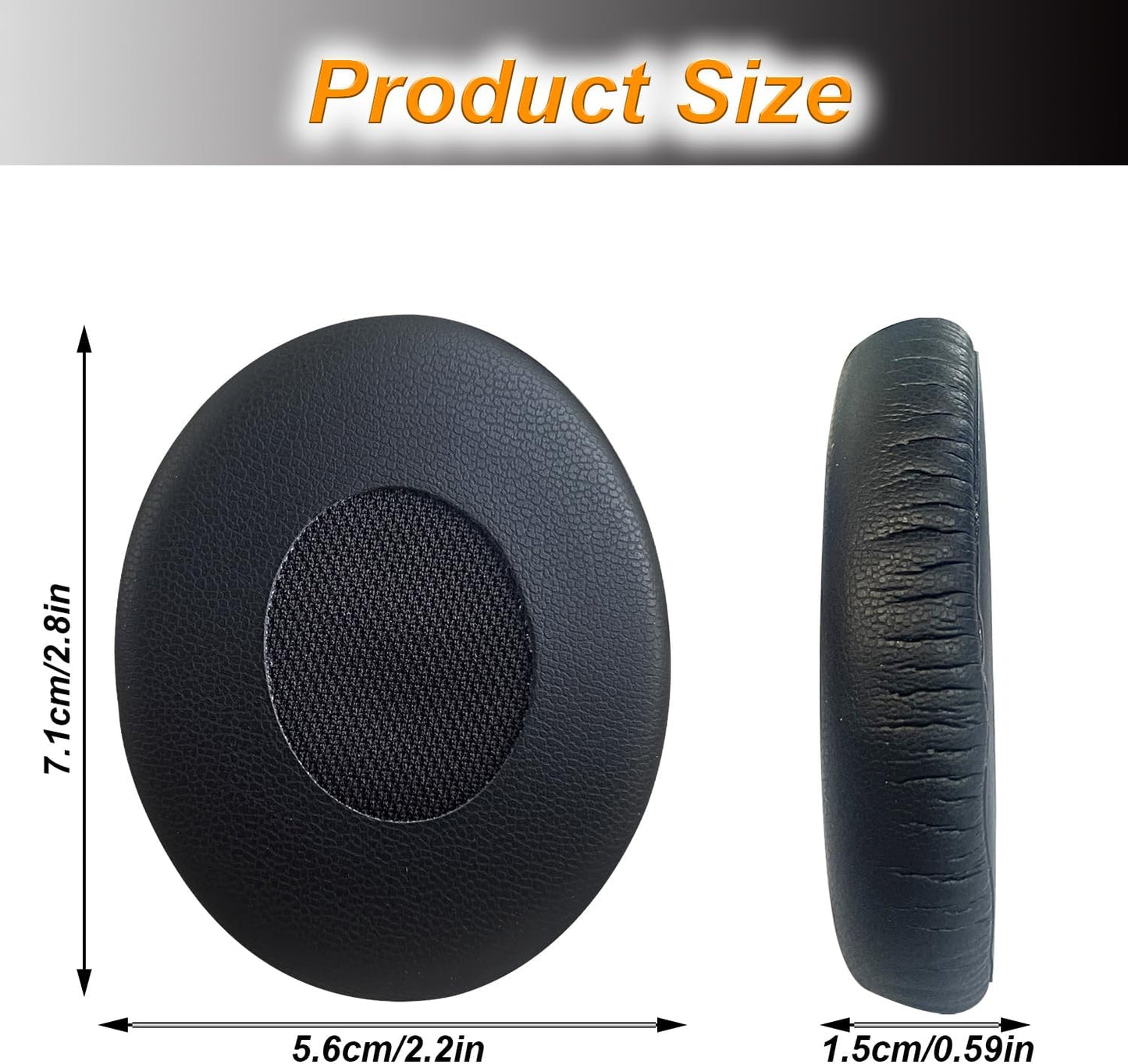 Bose QC3 Earpads,Headphones Replacement Ear Pads Memory Foam Ear Cushion Cover Kit for Bose QuietComfort 3 Headphone Accessories- Black