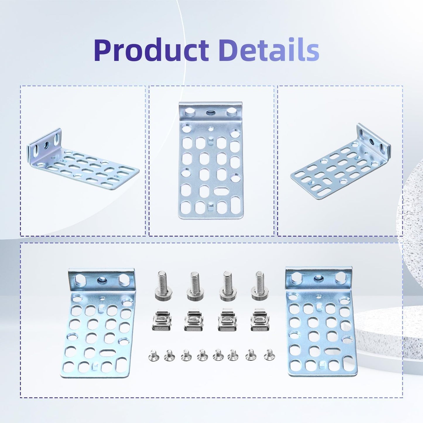 1U Rack Mount Kit for Cisco Switches Rack Ears for Catalyst 3750/3750G/3750V2 Series and 2960 Series