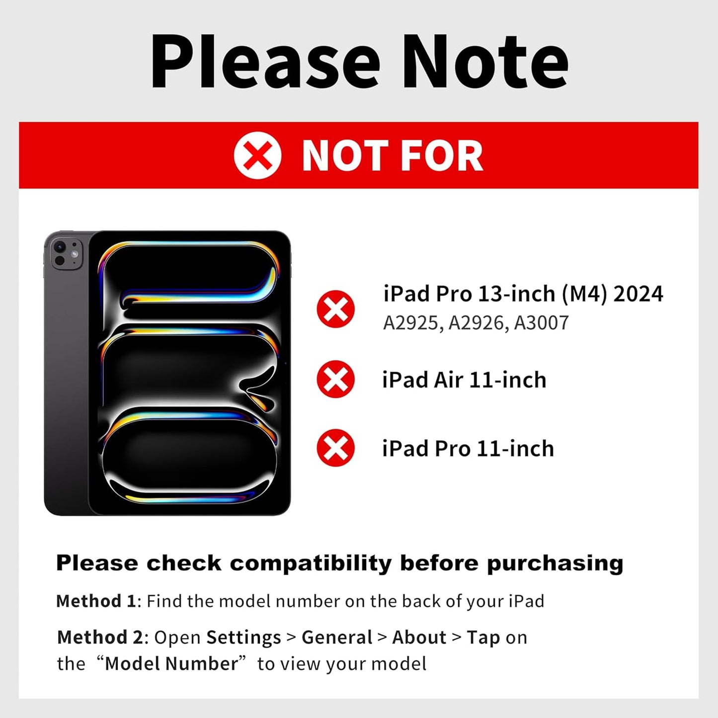 iPad Air 13 Inch Case Keyboard (M3 2025 / M2 2024) & iPad Pro 12.9 inch (6th,5th,4th,3rd Gen) Magic Keyboard with 7 Color Backlight, Multi-Touch Trackpad, Magnetic Stand,Auto Sleep/Wake (White)