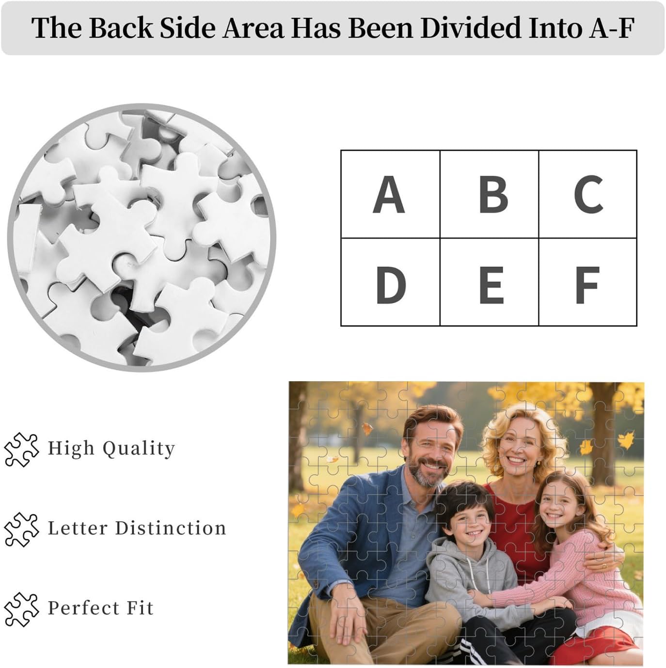 Custom Puzzle, Personalized Puzzle for Photos, Customized Puzzle 120/200/300/500/1000/1500 Pieces for Family, Christmas, Pet, Birthday, Wedding Gift