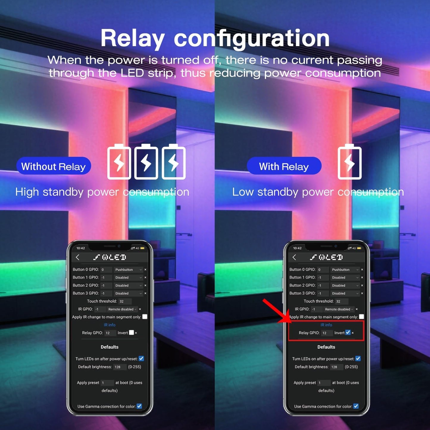 ESP32 WLED LED Strip Light Controller 4 Channel Output 15A Fuse Link Level Shifter UART Download DIY Dynamic Lighting Mode APP Voice Control for Digital WS2811 WS2812 WS2815 SK6812 RGB IC String