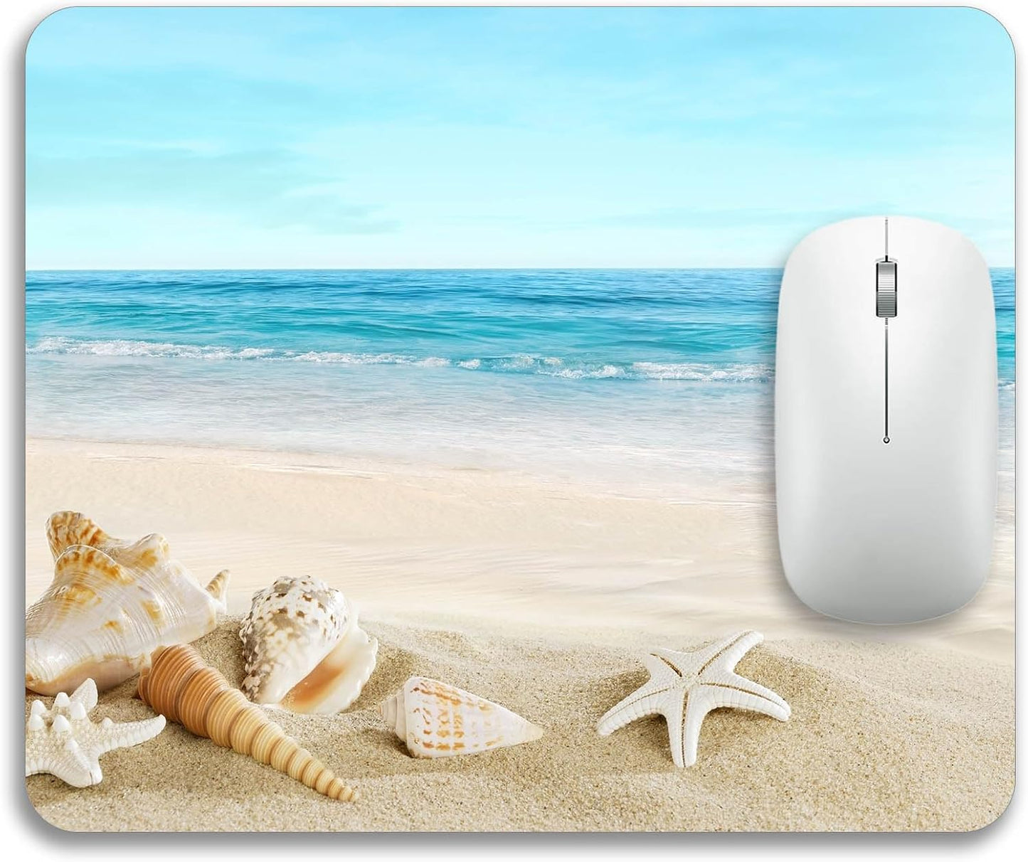 Beautiful Beach Mousepad Rubber Base Mouse Pad Non-Slip Mouse Mat for Office Desk Laptop Home Computer Mouse Pads