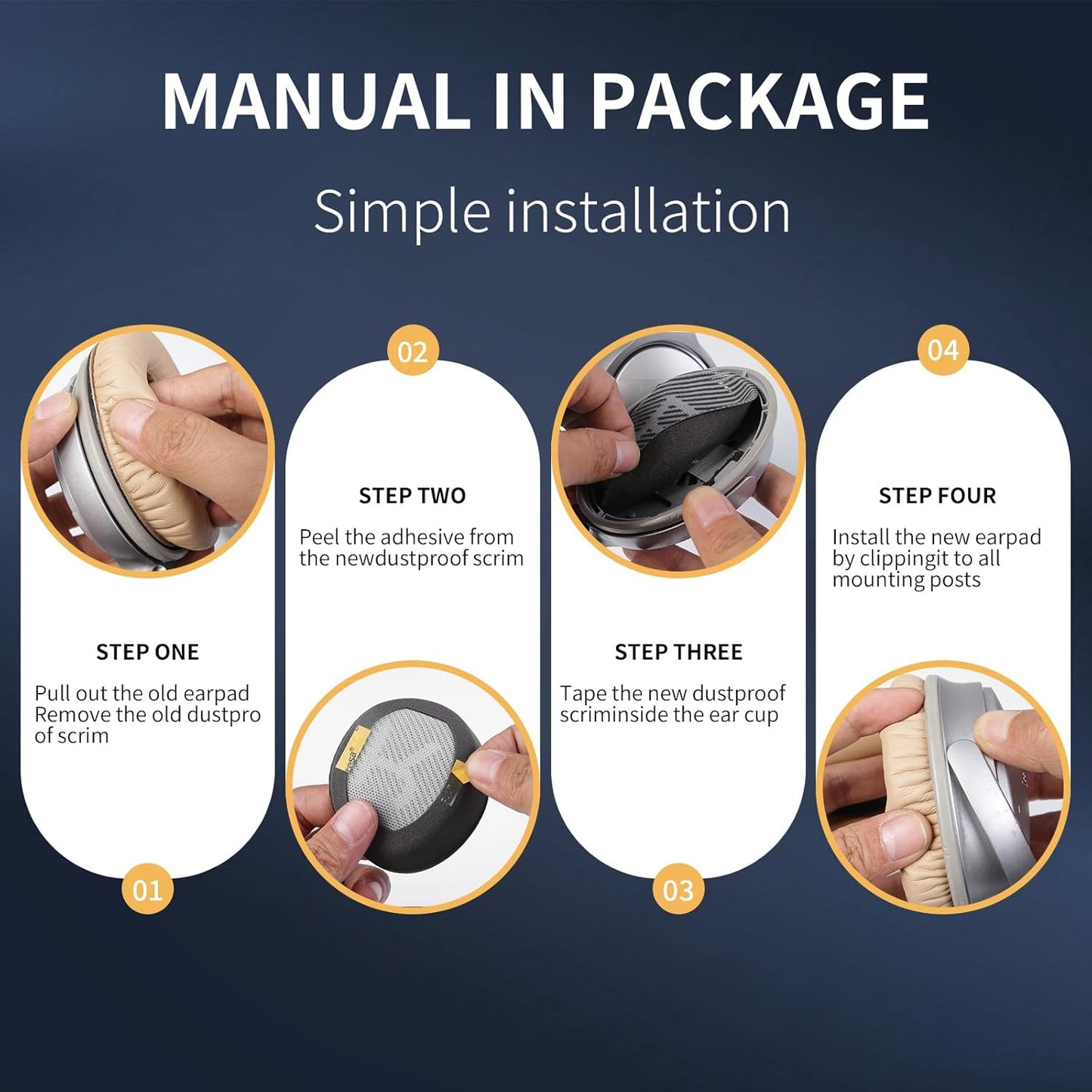 Ear Pads for Bose QC35: Durable Comfortable Noise Cancellation Replacement Cushion Earpads for Bose Quitecomfort 35 QC35 QC35 ii Headphones with Good Audio Quality