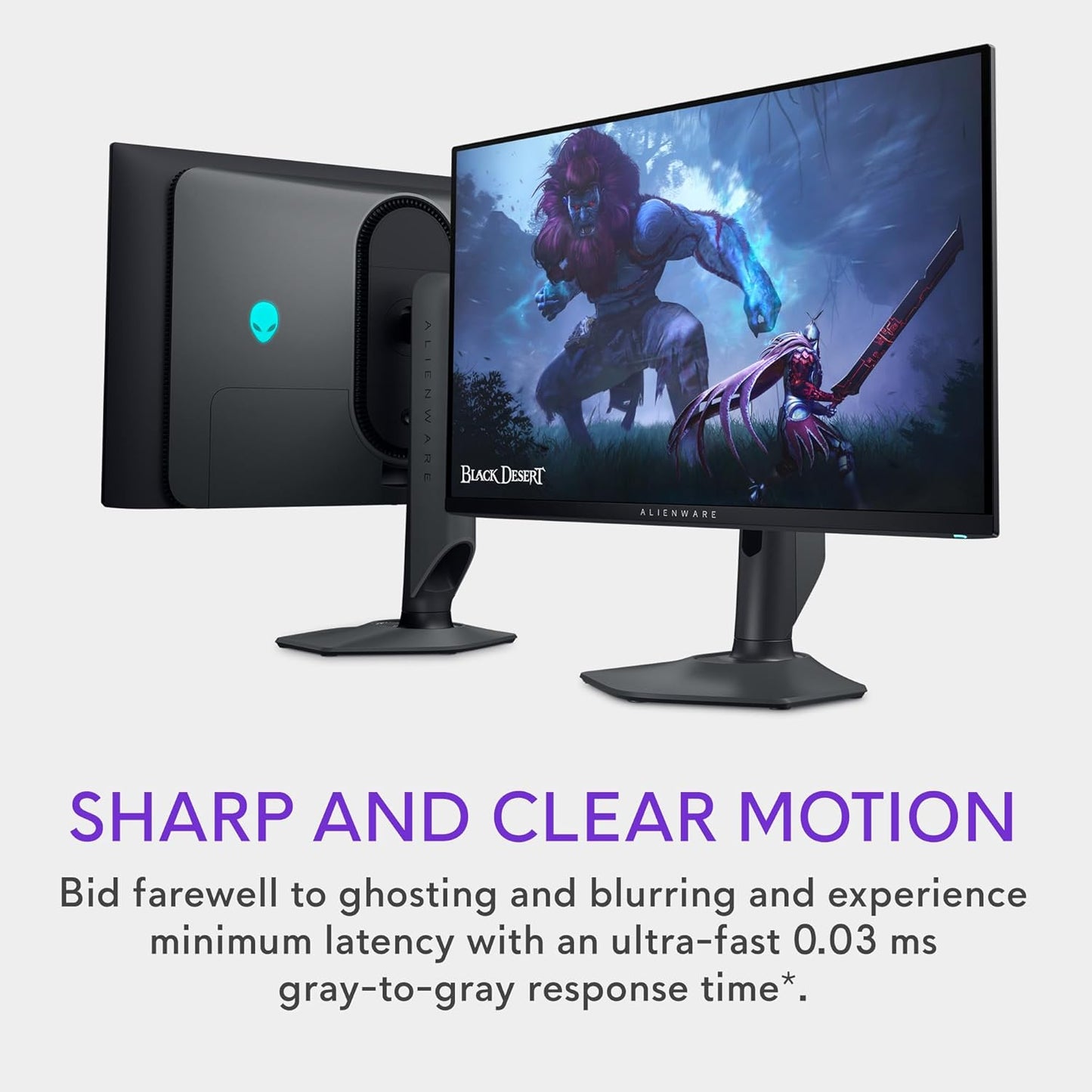 Alienware AW2725DF OLED Gaming Monitor - 26.7-inch Quantom-Dot WQHD (2560x1440) 360Hz 0.03Ms Display, AMD FreeSync Premium Pro, HDMI/DP/USB 3.2 Gen1, Height/Tilt/Swivel/Pivot Adjustability - Black