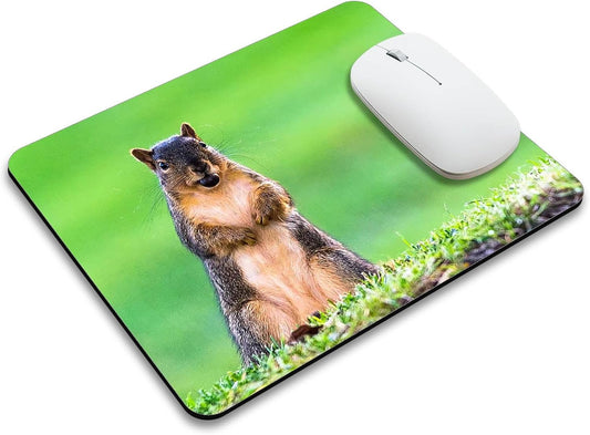 A Cute Animal on The Grass Mouse Pad Mat Rectangle Mousepad for Computer Laptop Home Office
