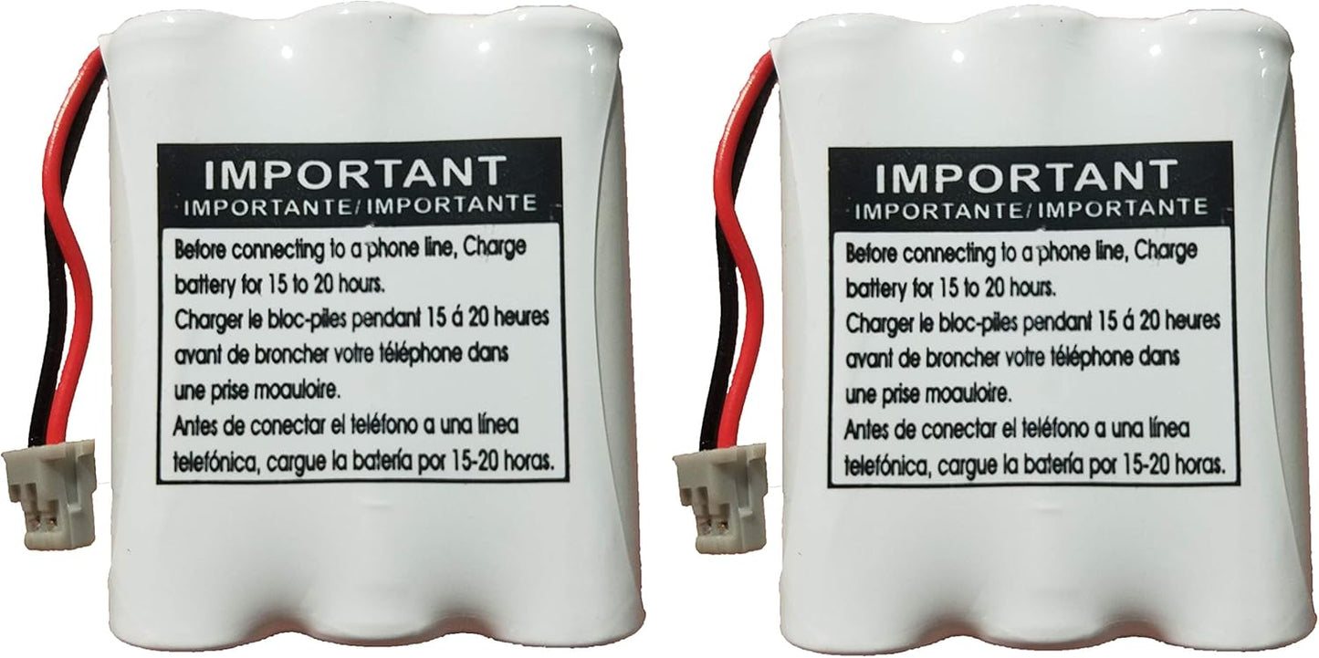 JGD BT-905 BT-800 BBTY0663001 Battery Compatible with Uniden BT905 BT800 BT-1006 BP-905 BBTY-0444001 BBTY-0449001 Panasonic P-P501 P-P508 AT&T 200 24032 Cordless Telephones (2-Pack)